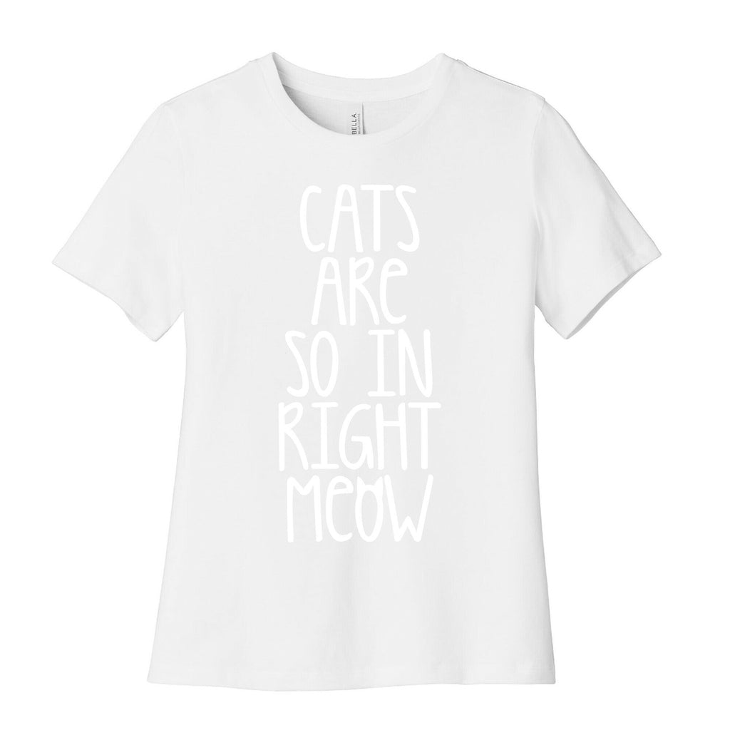 Cats Are So In Right Meow Women's Cotton Tee Hoodie, Sweatshirt | CoreVibeTees.com (Image 4)