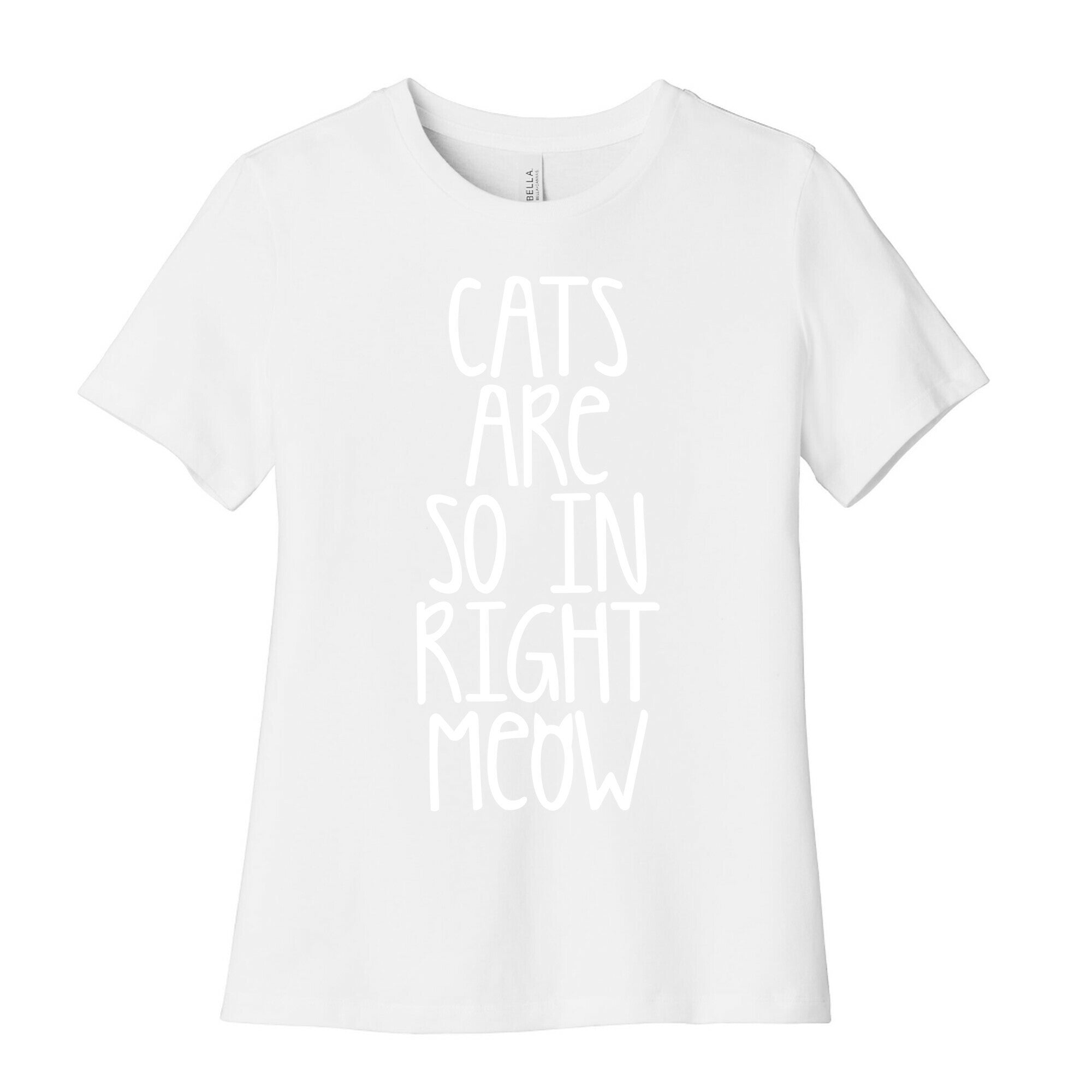 Cats Are So In Right Meow Women's Cotton Tee Hoodie, Sweatshirt | CoreVibeTees.com (Image 4)