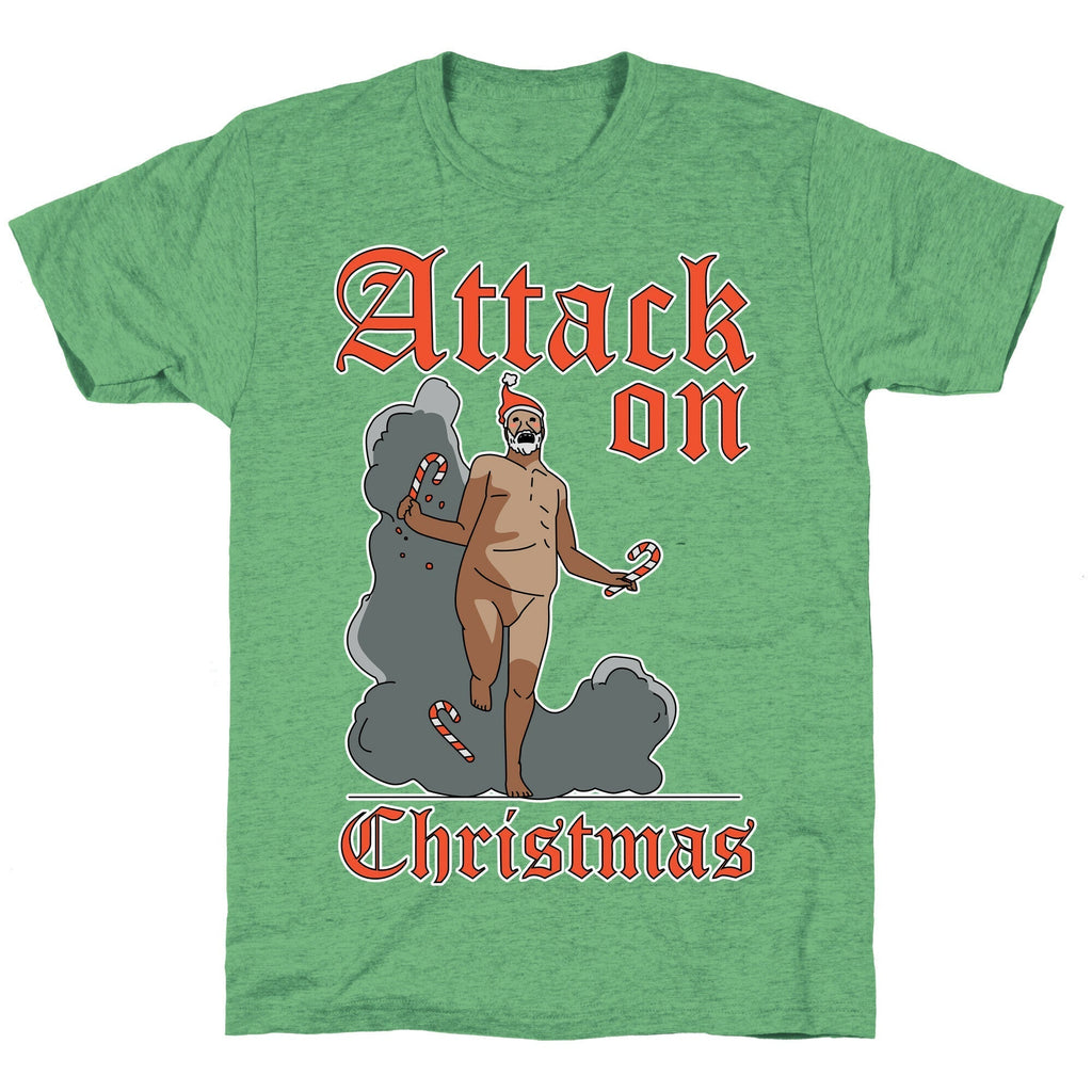 Attack On Christmas Unisex Triblend Tee Hoodie, Sweatshirt | CoreVibeTees.com (Image 2)
