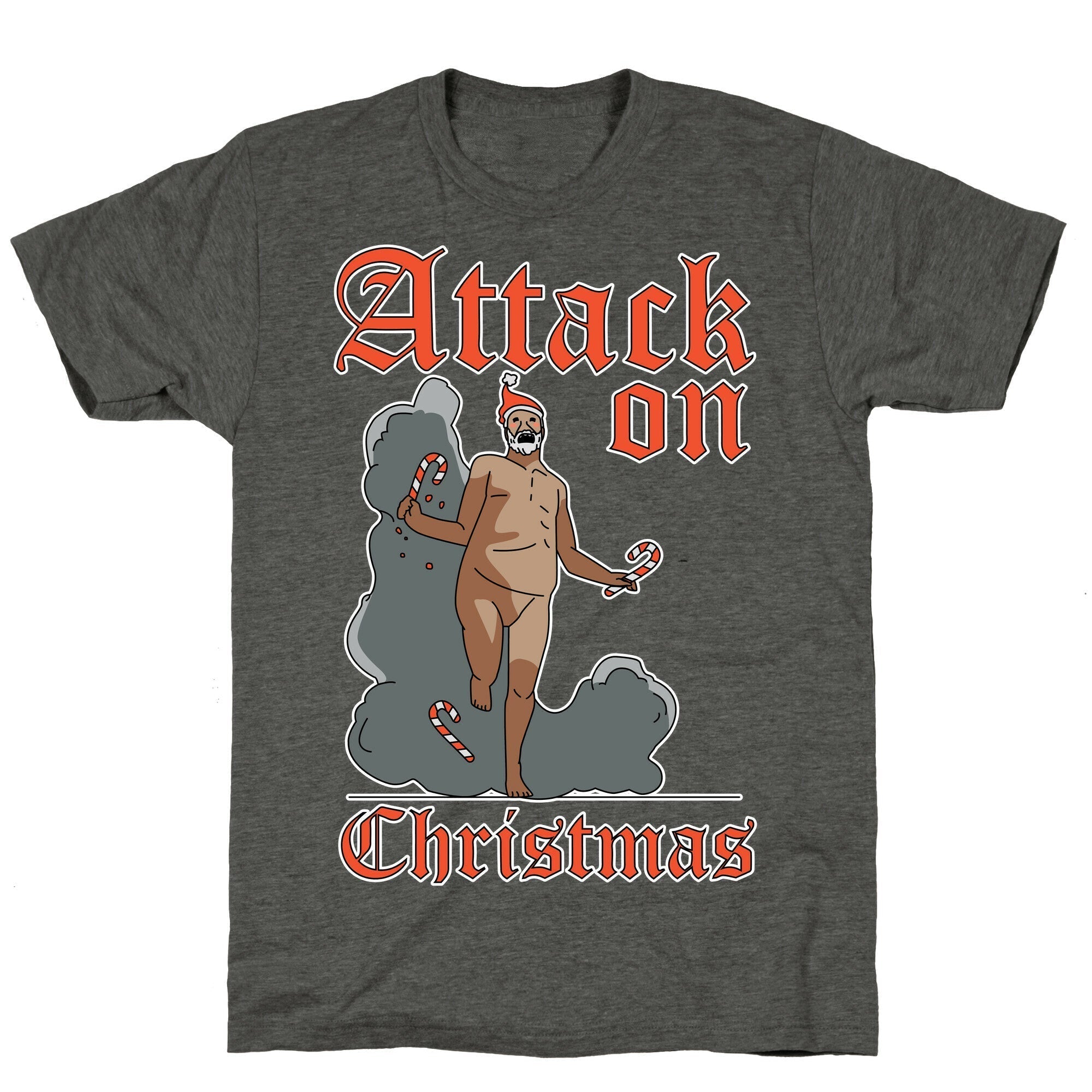 Attack On Christmas Unisex Triblend Tee Hoodie, Sweatshirt | CoreVibeTees.com (Image 3)