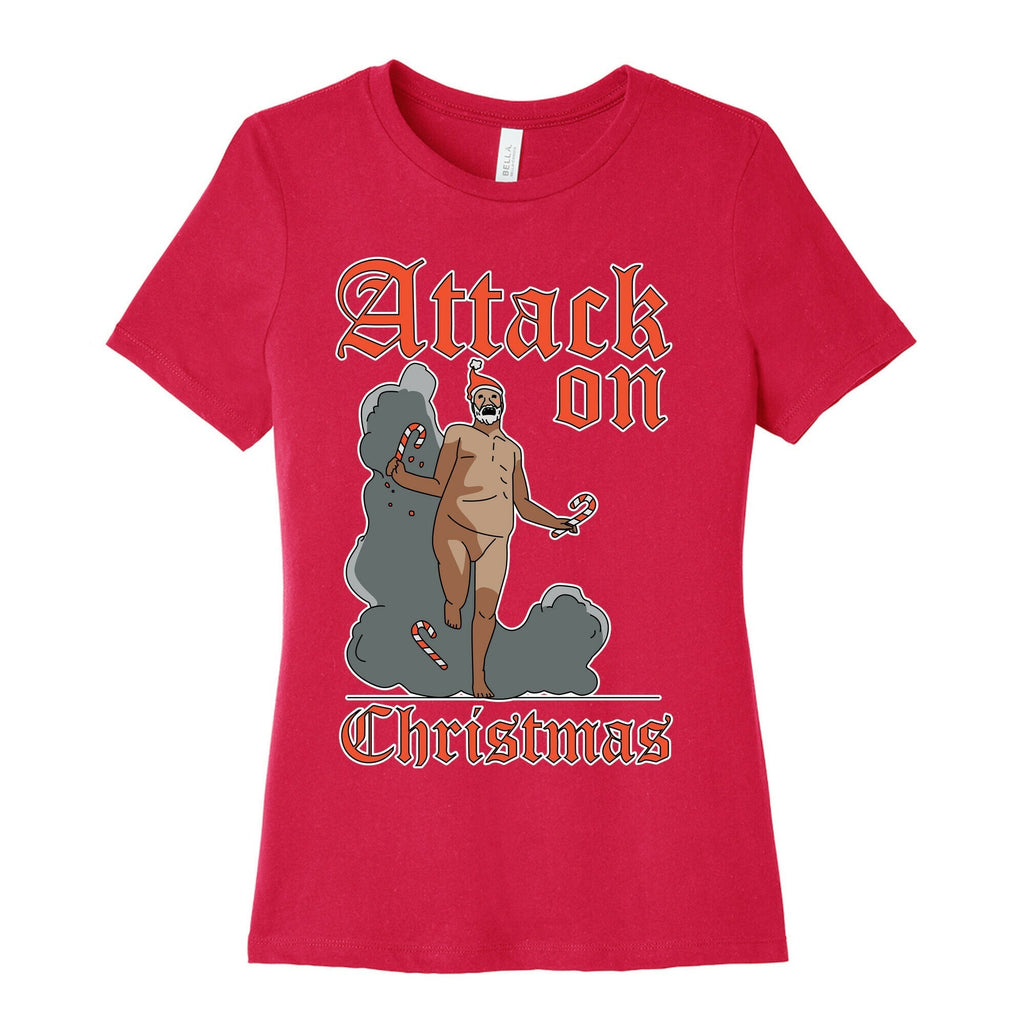 Attack On Christmas Women's Cotton Tee Hoodie, Sweatshirt | CoreVibeTees.com (Image 2)