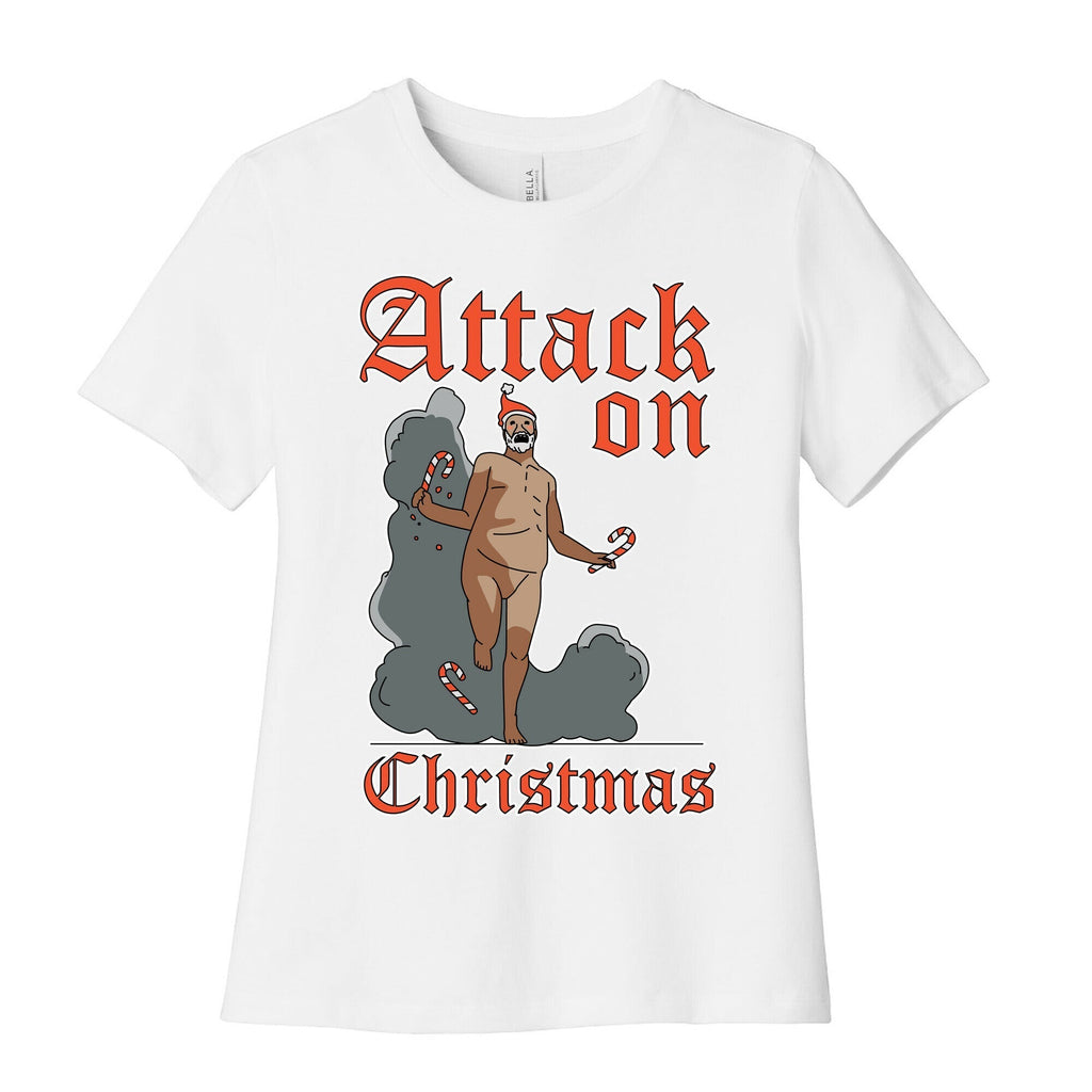Attack On Christmas Women's Cotton Tee Hoodie, Sweatshirt | CoreVibeTees.com (Image 4)