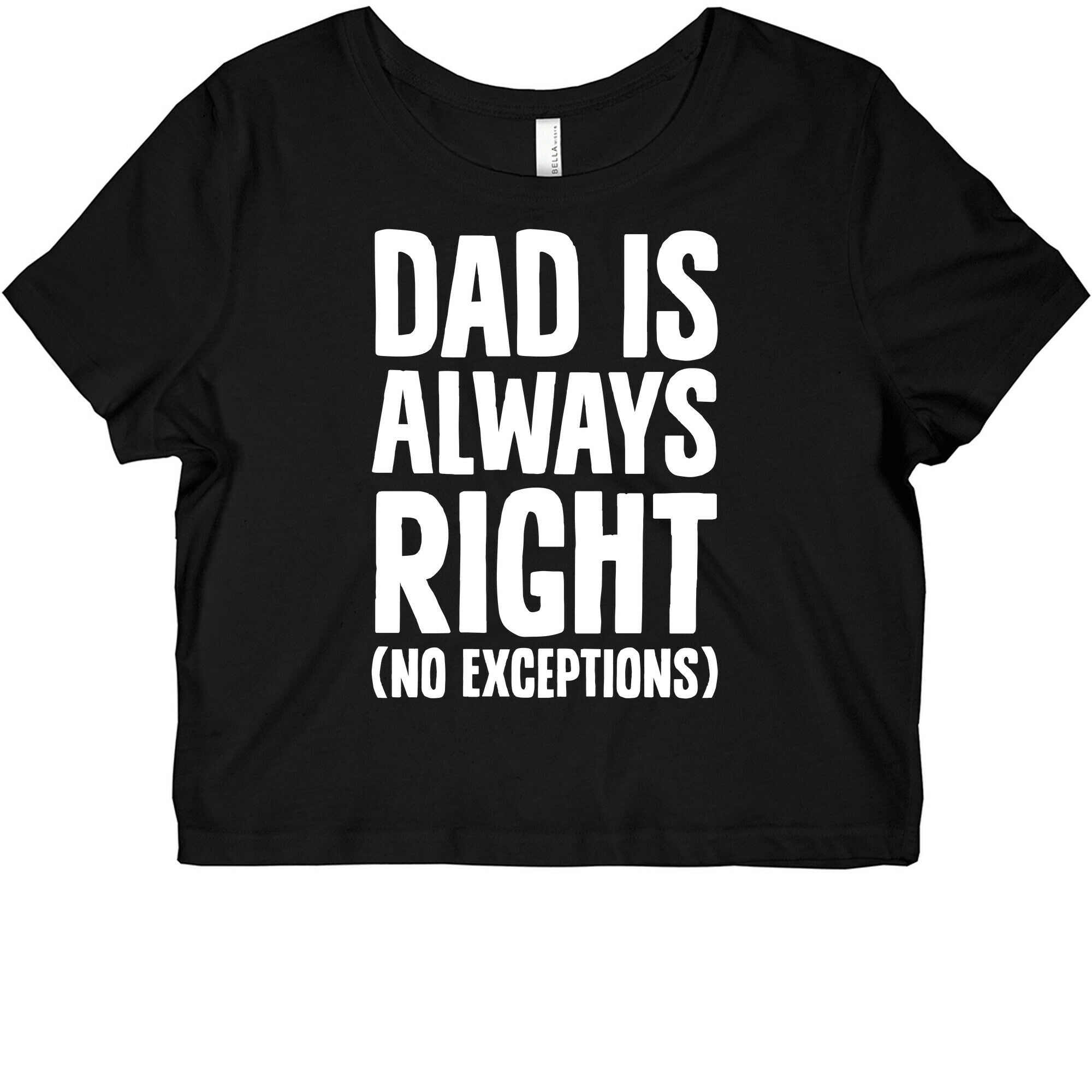 Dad Is Always Right (No Exceptions) Graphic Baby Tee Style001 Hoodie, Sweatshirt | CoreVibeTees.com (Image 1)