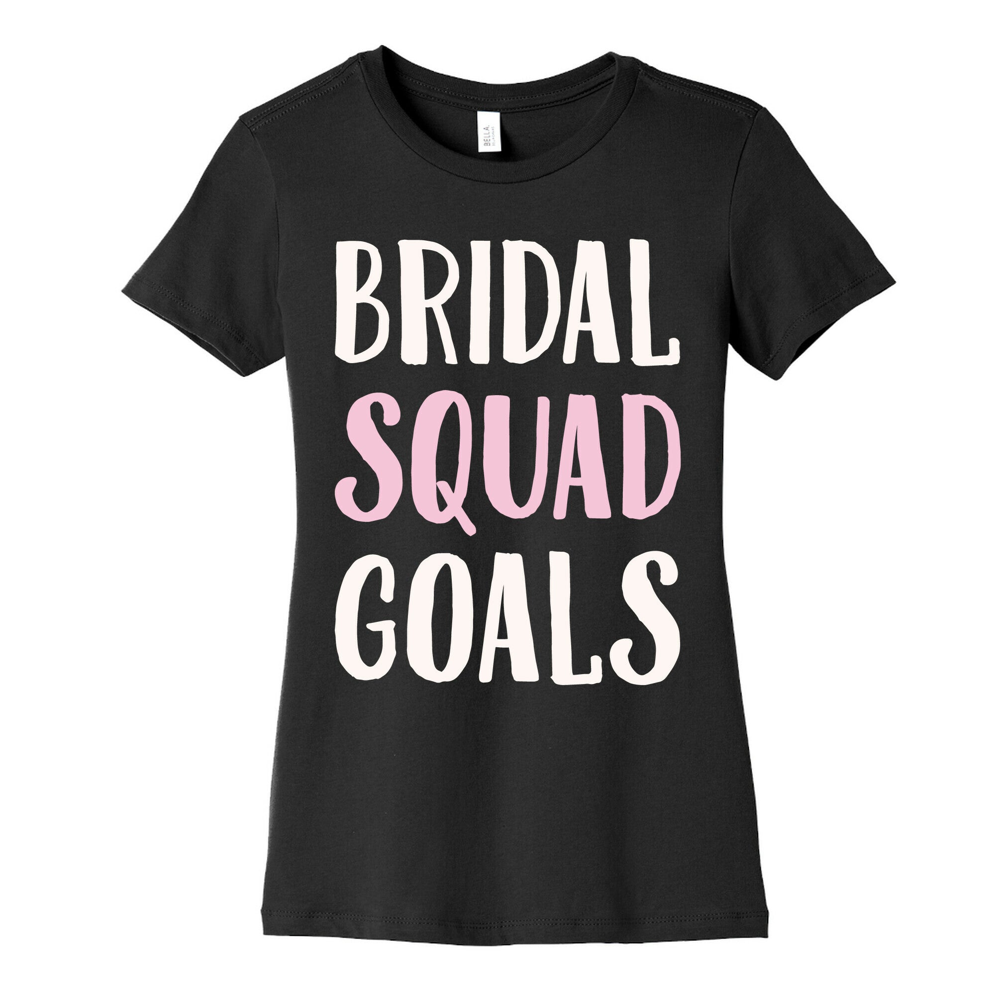 Bridal Squad Goals White Print Women's Cotton Tee Hoodie, Sweatshirt | CoreVibeTees.com (Image 5)