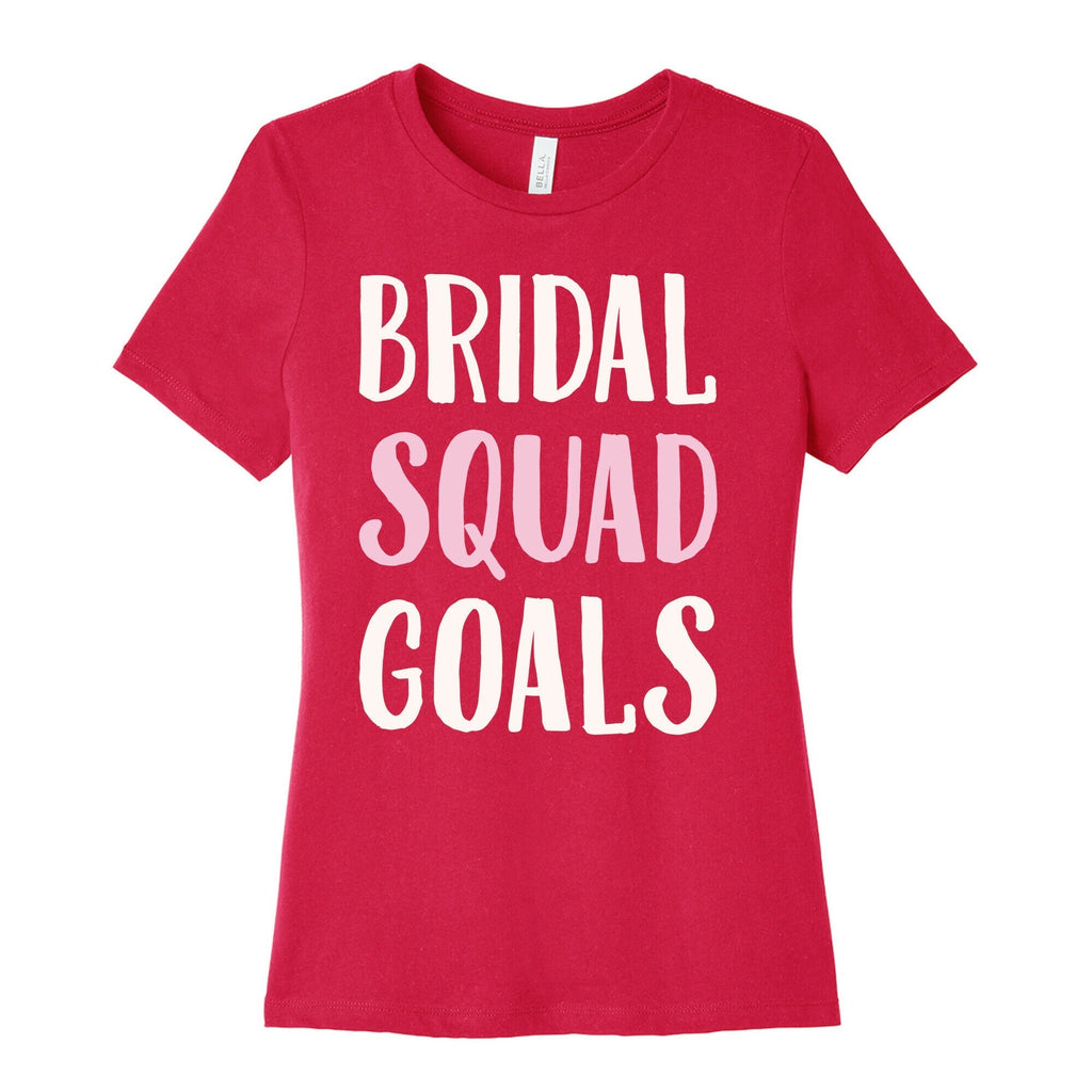 Bridal Squad Goals White Print Women's Cotton Tee Hoodie, Sweatshirt | CoreVibeTees.com (Image 2)