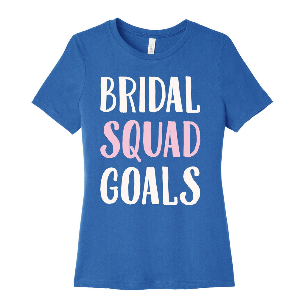Bridal Squad Goals White Print Women's Cotton Tee Hoodie, Sweatshirt | CoreVibeTees.com (Image 3)