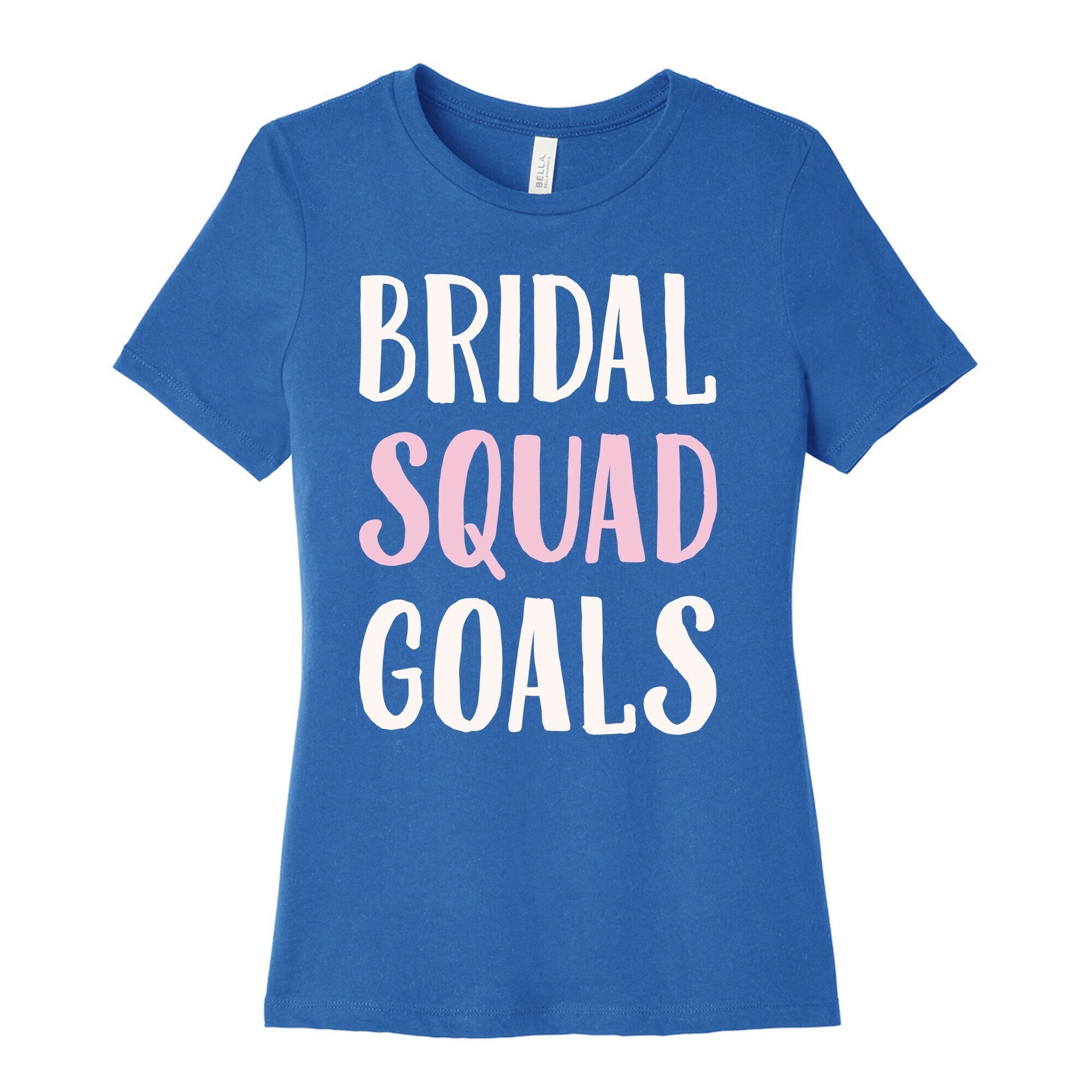 Bridal Squad Goals White Print Women's Cotton Tee Hoodie, Sweatshirt | CoreVibeTees.com (Image 3)