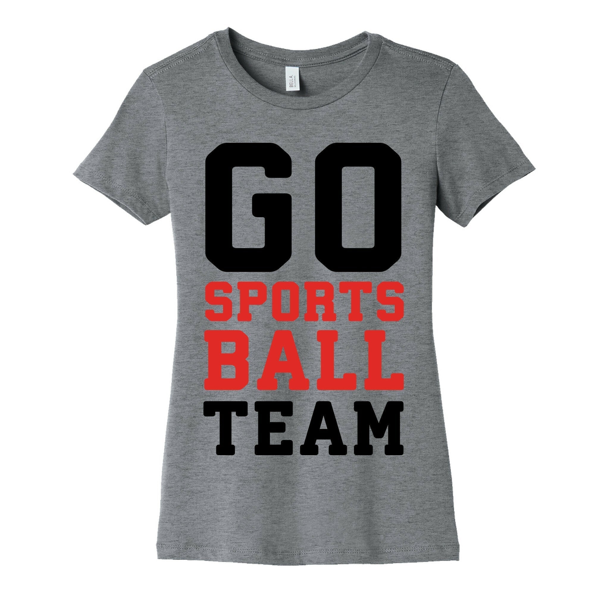 Go Sports Ball Team Women's Cotton Tee Hoodie, Sweatshirt | CoreVibeTees.com (Image 2)