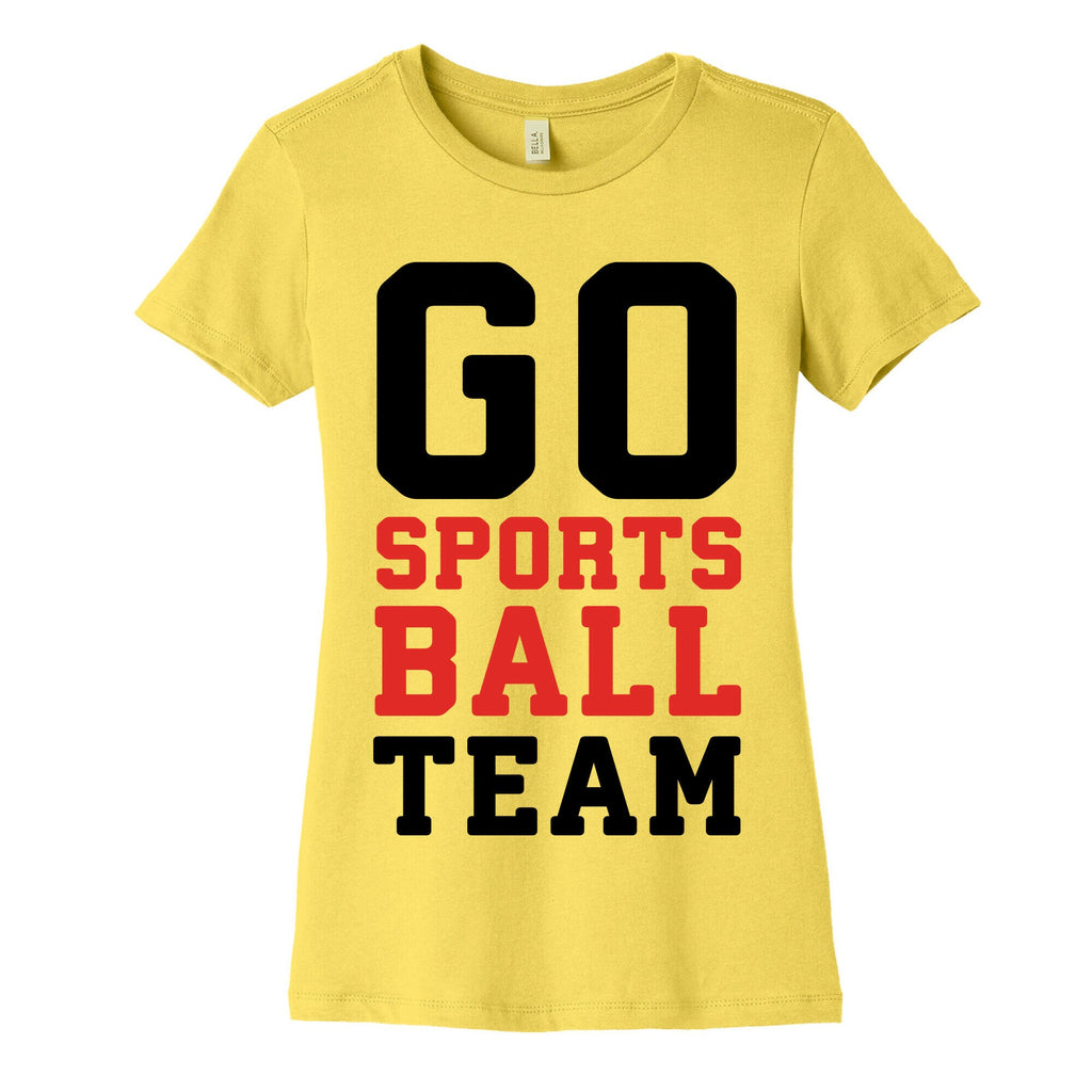 Go Sports Ball Team Women's Cotton Tee Hoodie, Sweatshirt | CoreVibeTees.com (Image 4)