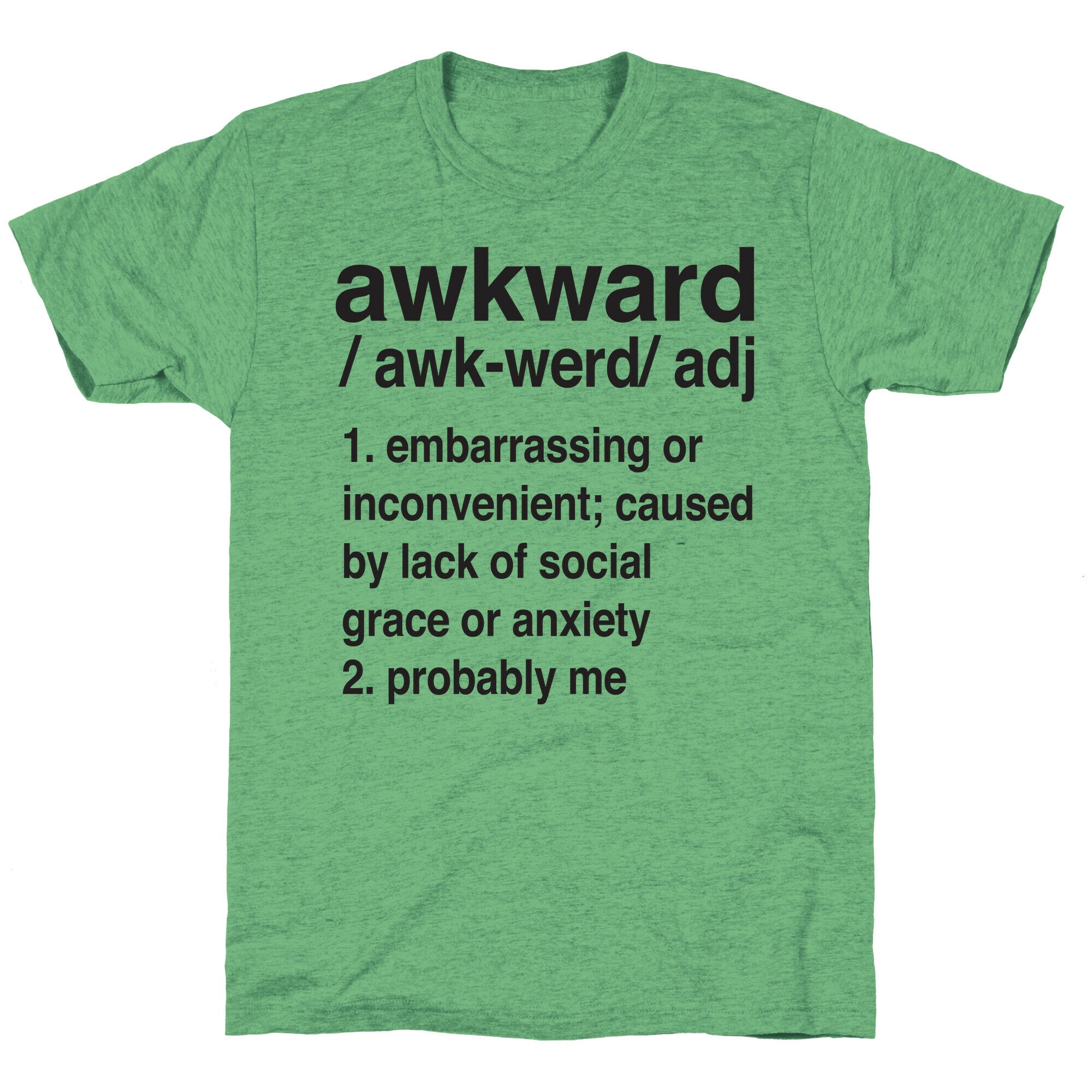 Awkward Definition Unisex Triblend Tee Hoodie, Sweatshirt | CoreVibeTees.com (Image 1)