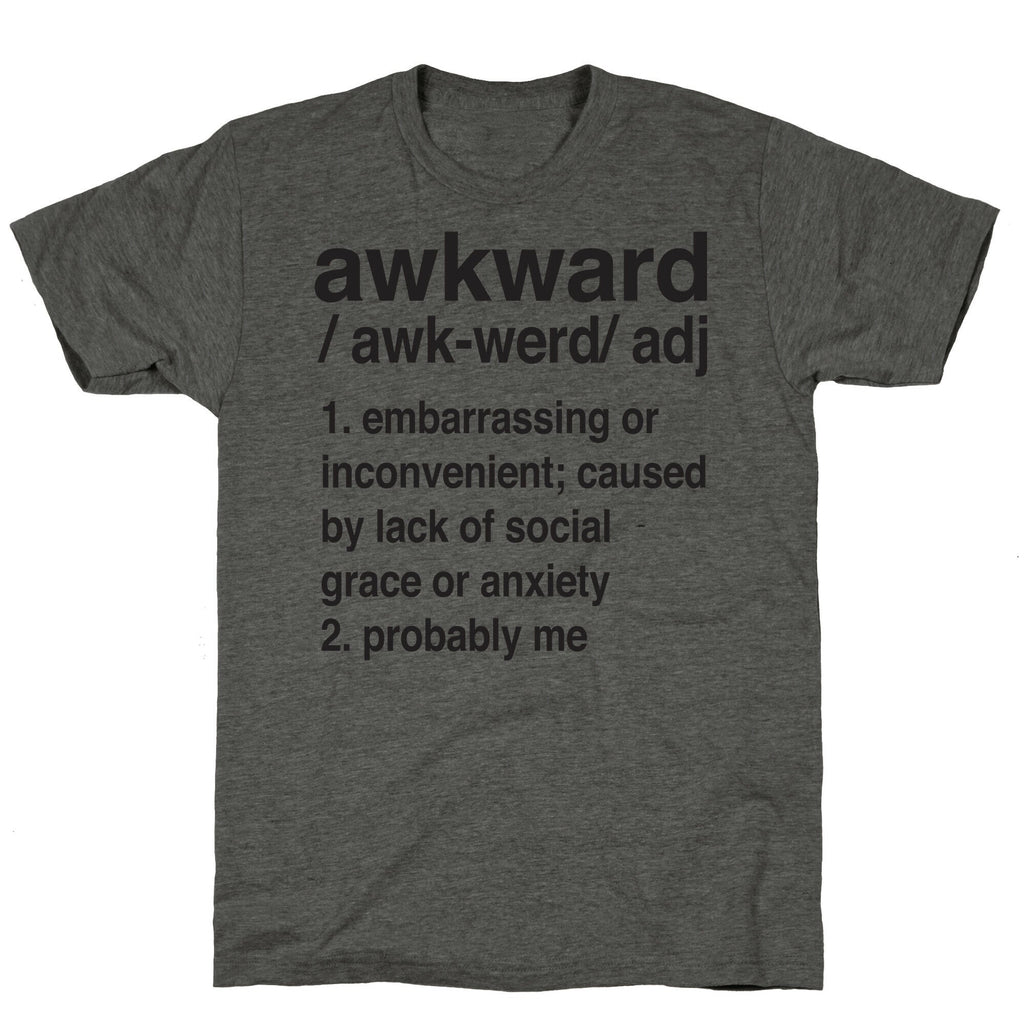 Awkward Definition Unisex Triblend Tee Hoodie, Sweatshirt | CoreVibeTees.com (Image 2)