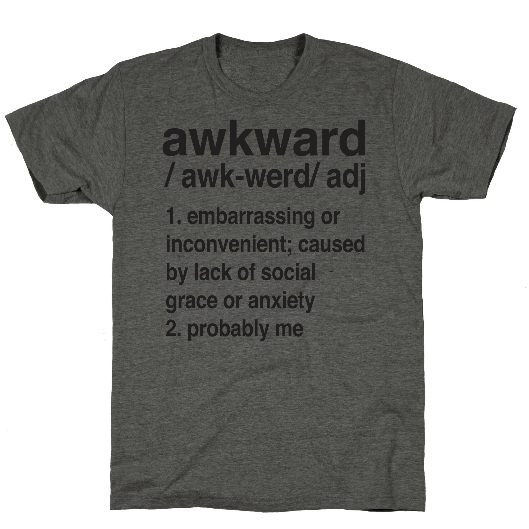 Awkward Definition Unisex Triblend Tee Hoodie, Sweatshirt | CoreVibeTees.com (Image 2)