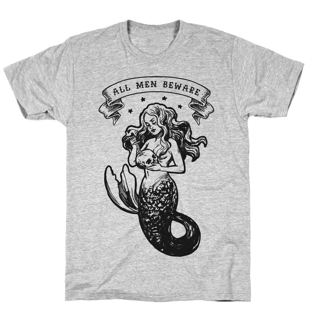 All Men Beware Vintage Mermaid T-Shirt Hoodie, Sweatshirt | CoreVibeTees.com (Image 4)
