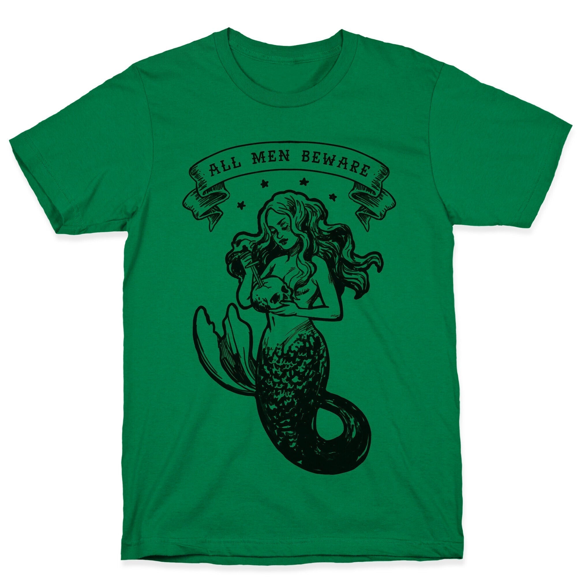 All Men Beware Vintage Mermaid T-Shirt Hoodie, Sweatshirt | CoreVibeTees.com (Image 3)