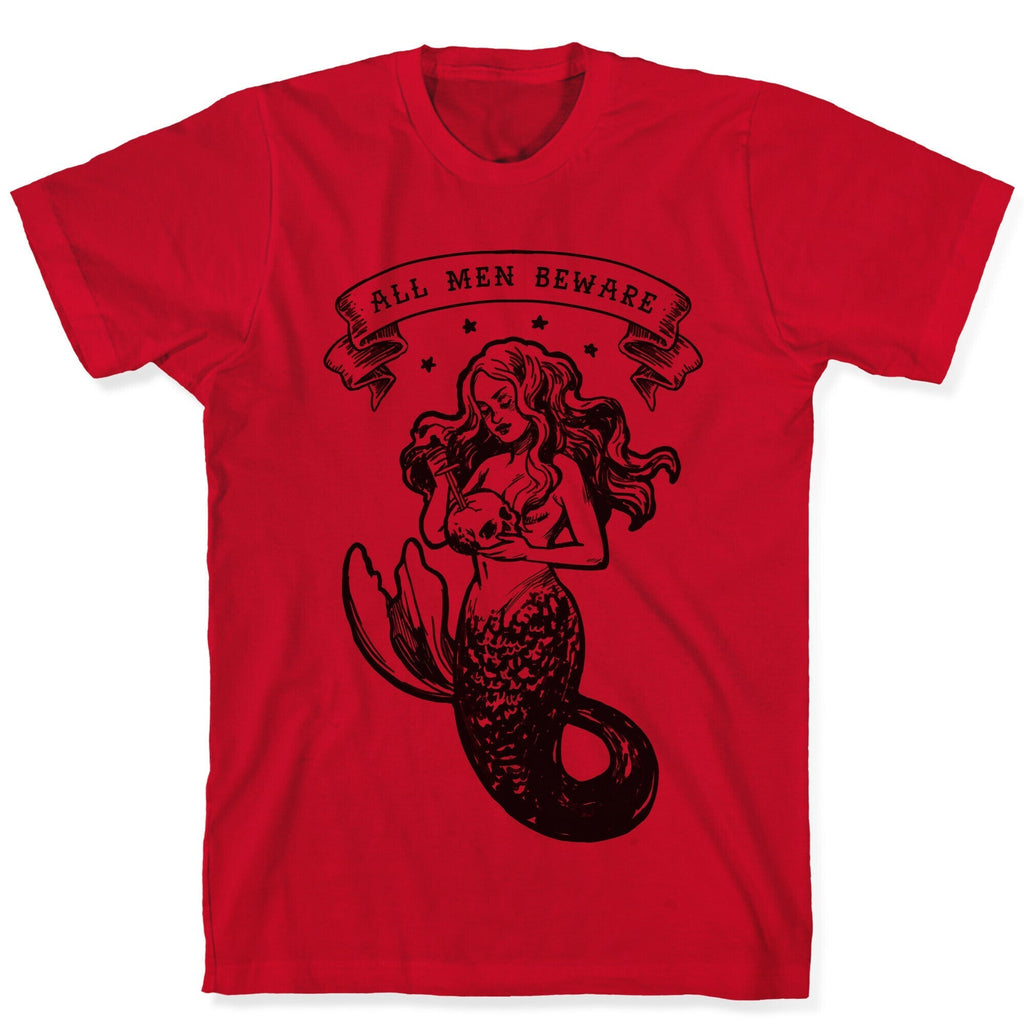 All Men Beware Vintage Mermaid T-Shirt Hoodie, Sweatshirt | CoreVibeTees.com (Image 5)