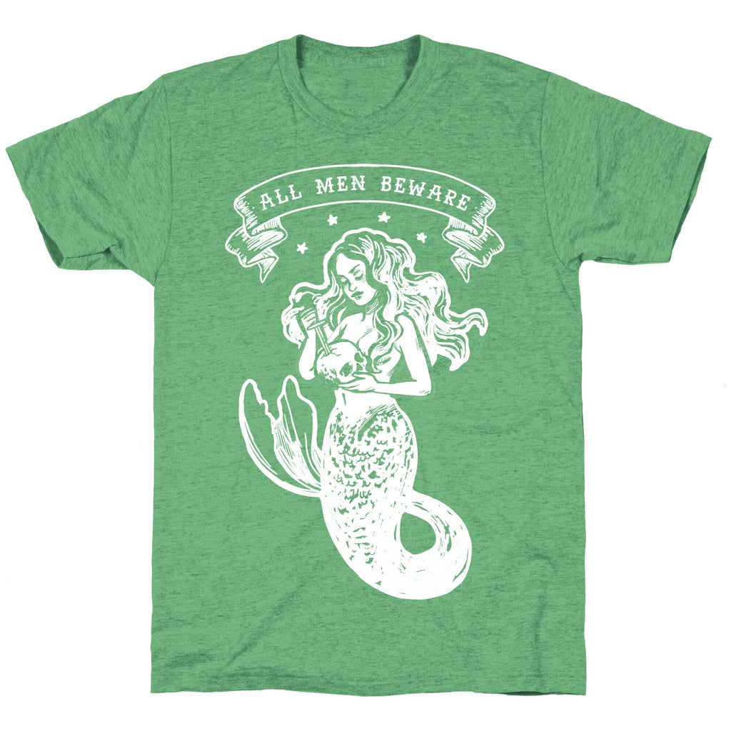 All Men Beware Vintage Mermaid Unisex Triblend Tee Style001 Hoodie, Sweatshirt | CoreVibeTees.com (Image 2)