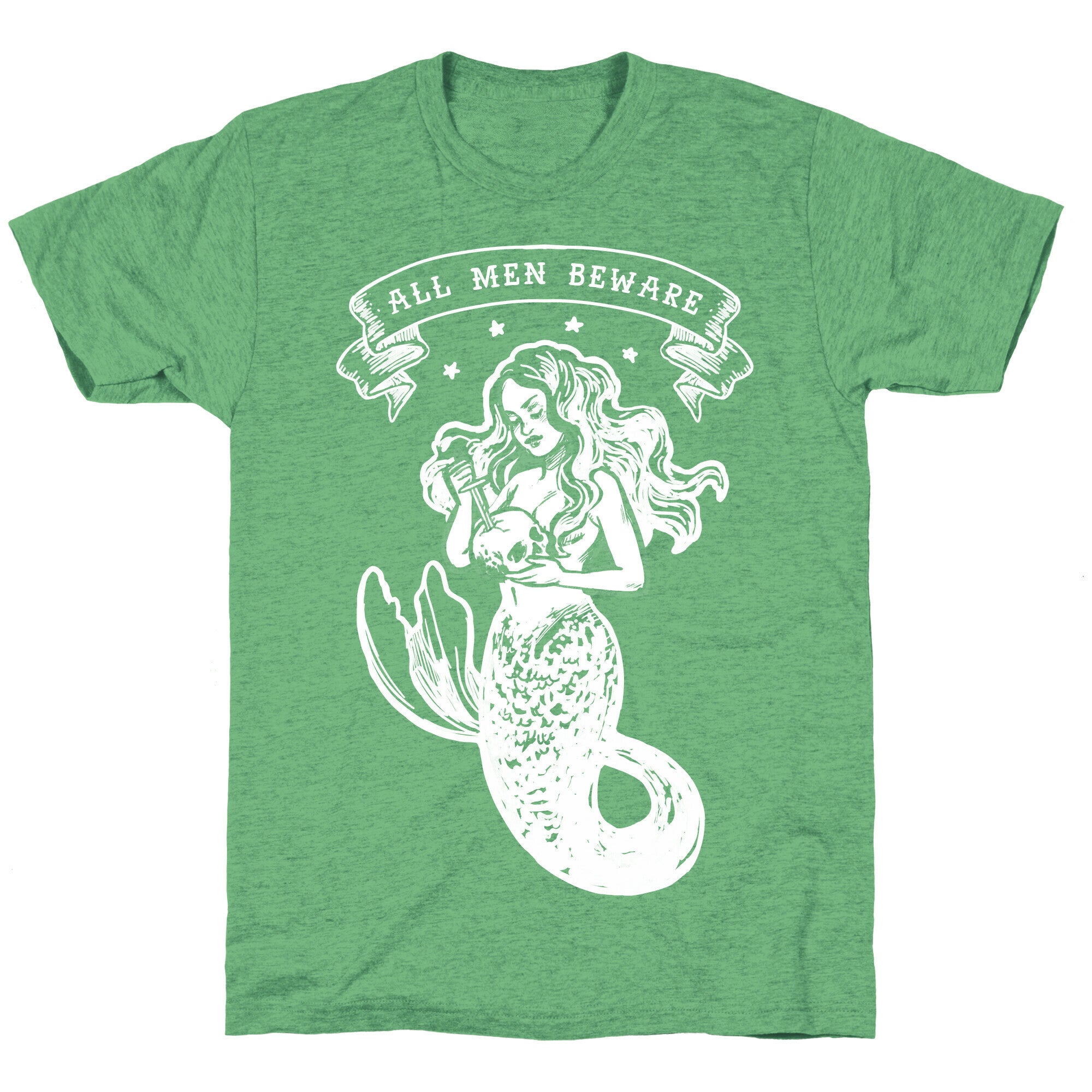 All Men Beware Vintage Mermaid Unisex Triblend Tee Style001 Hoodie, Sweatshirt | CoreVibeTees.com (Image 2)