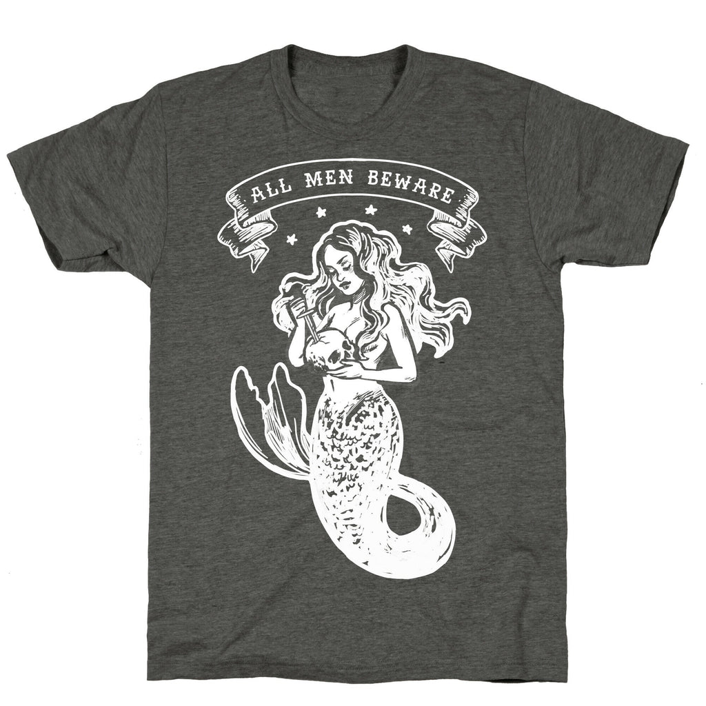 All Men Beware Vintage Mermaid Unisex Triblend Tee Style001 Hoodie, Sweatshirt | CoreVibeTees.com (Image 3)