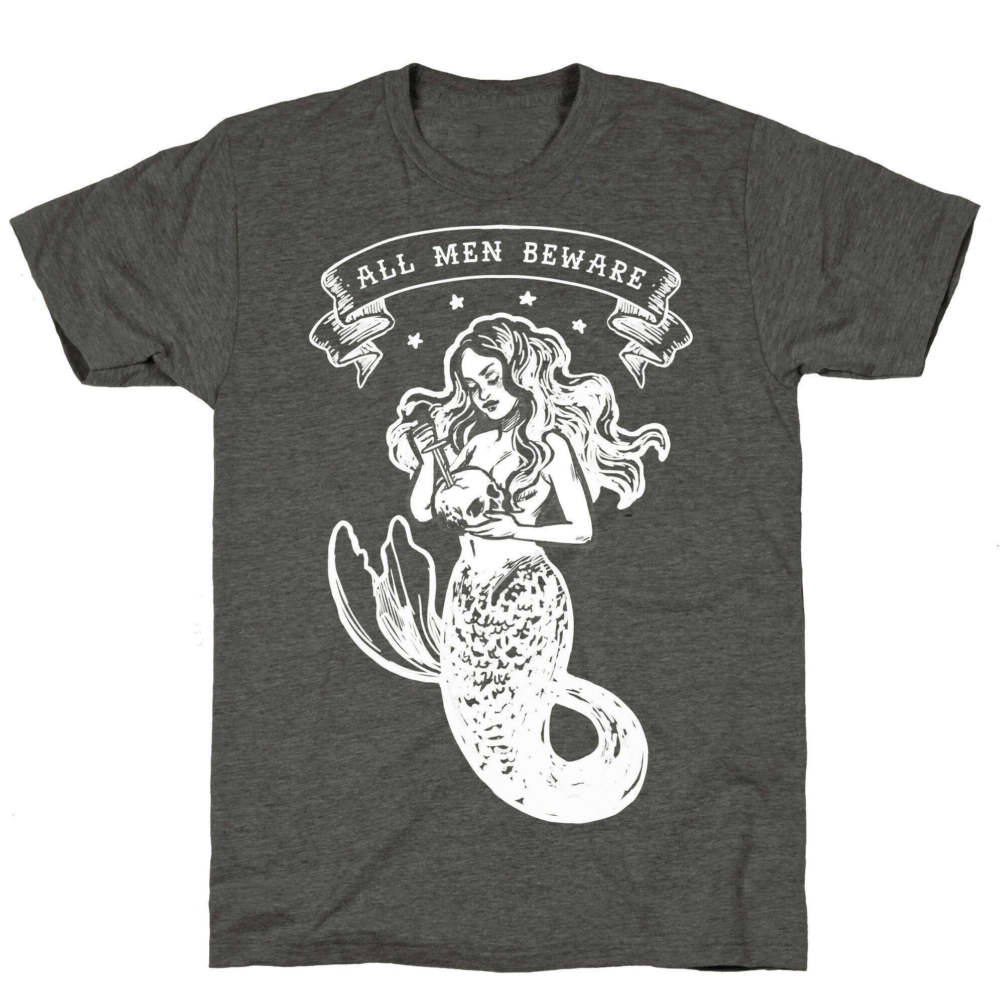 All Men Beware Vintage Mermaid Unisex Triblend Tee Style001 Hoodie, Sweatshirt | CoreVibeTees.com (Image 3)