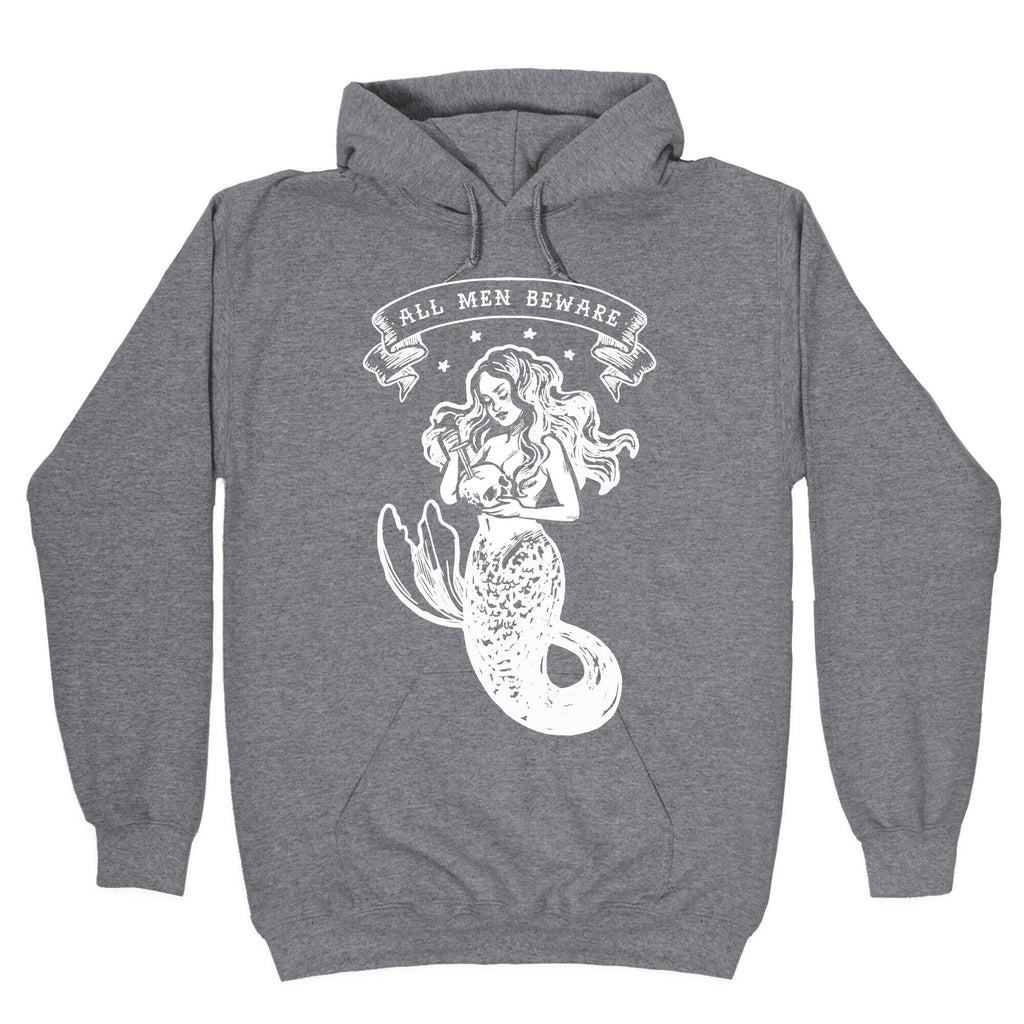 All Men Beware Vintage Mermaid Hoodie Style001 T-Shirts, Sweatshirt | CoreVibeTees.com (Image 1)