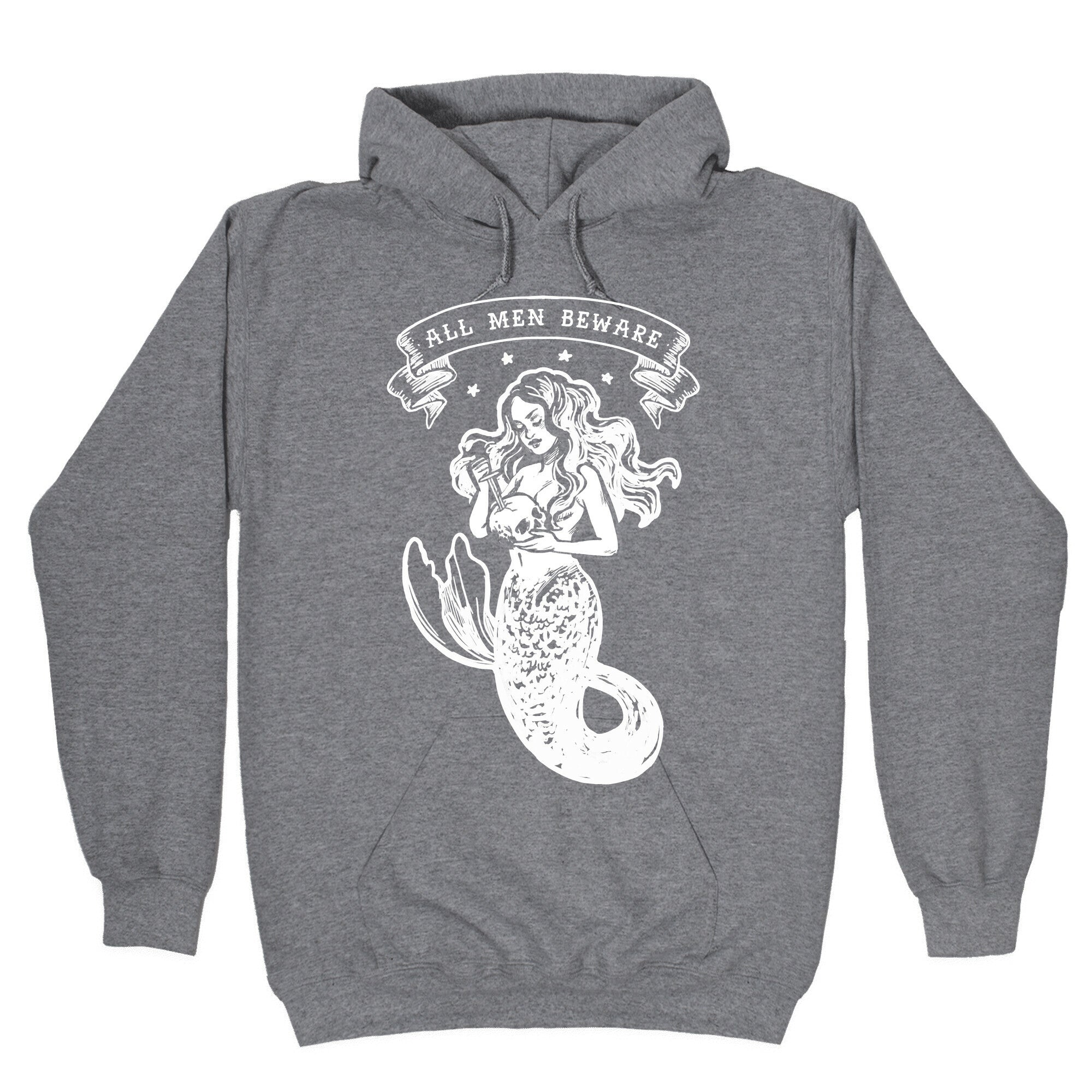 All Men Beware Vintage Mermaid Hoodie Style001 T-Shirts, Sweatshirt | CoreVibeTees.com (Image 1)