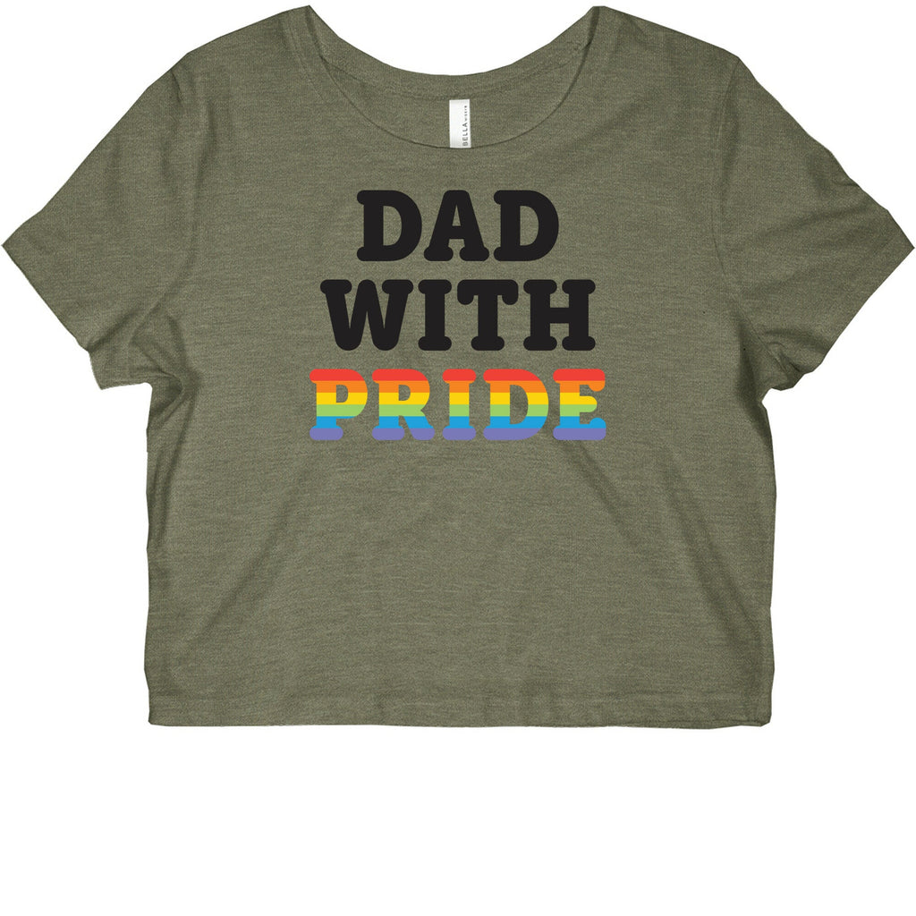 Dad With Pride Graphic Baby Tee Hoodie, Sweatshirt | CoreVibeTees.com (Image 1)