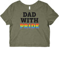 Dad With Pride Graphic Baby Tee Hoodie, Sweatshirt | CoreVibeTees.com (Image 1)