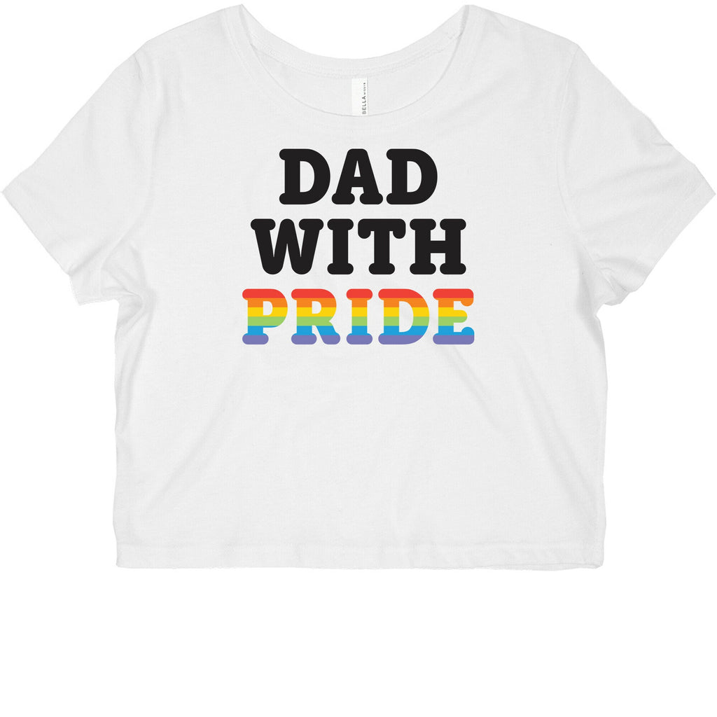 Dad With Pride Graphic Baby Tee Hoodie, Sweatshirt | CoreVibeTees.com (Image 2)