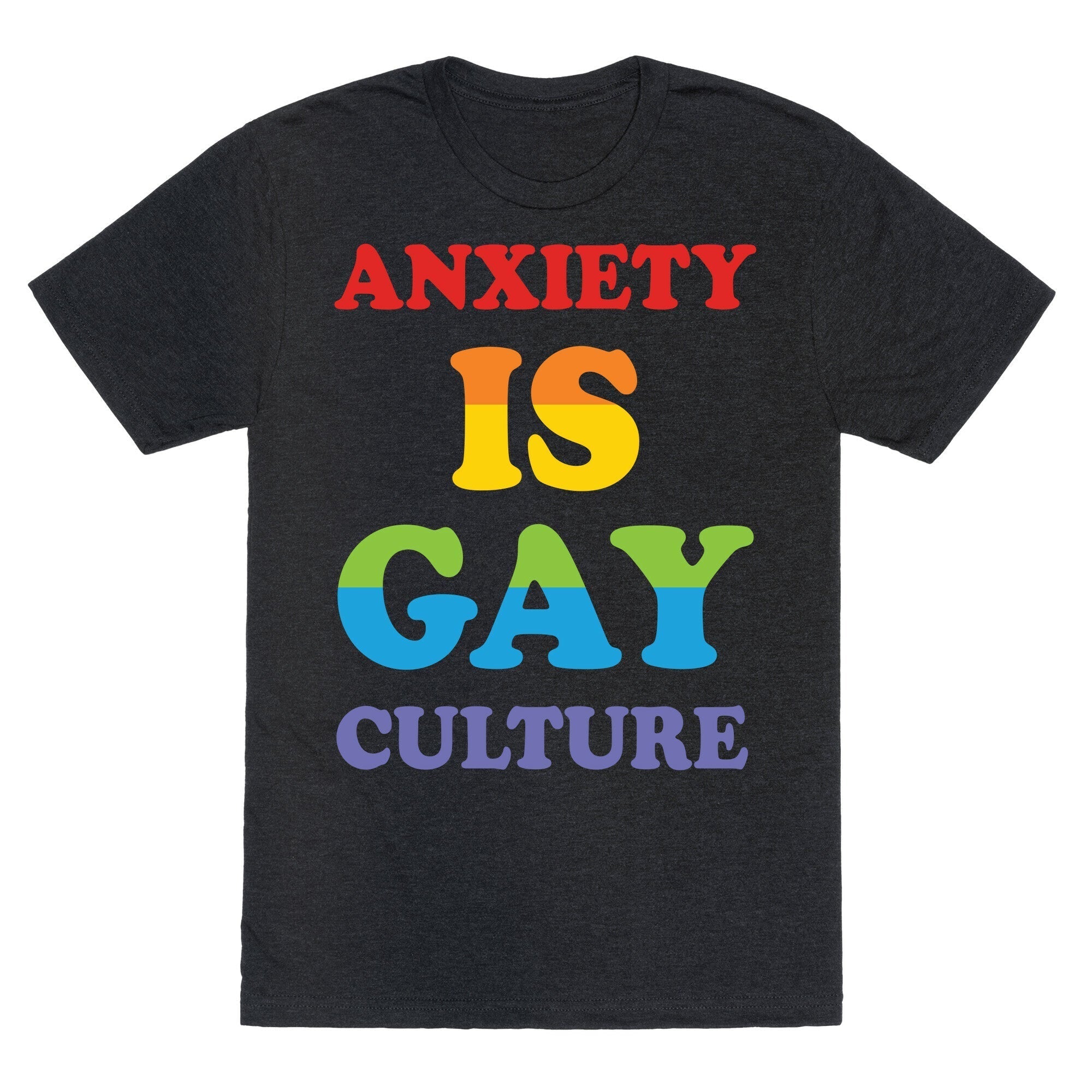 Anxiety Is Gay Culture Unisex Triblend Tee Hoodie, Sweatshirt | CoreVibeTees.com (Image 1)
