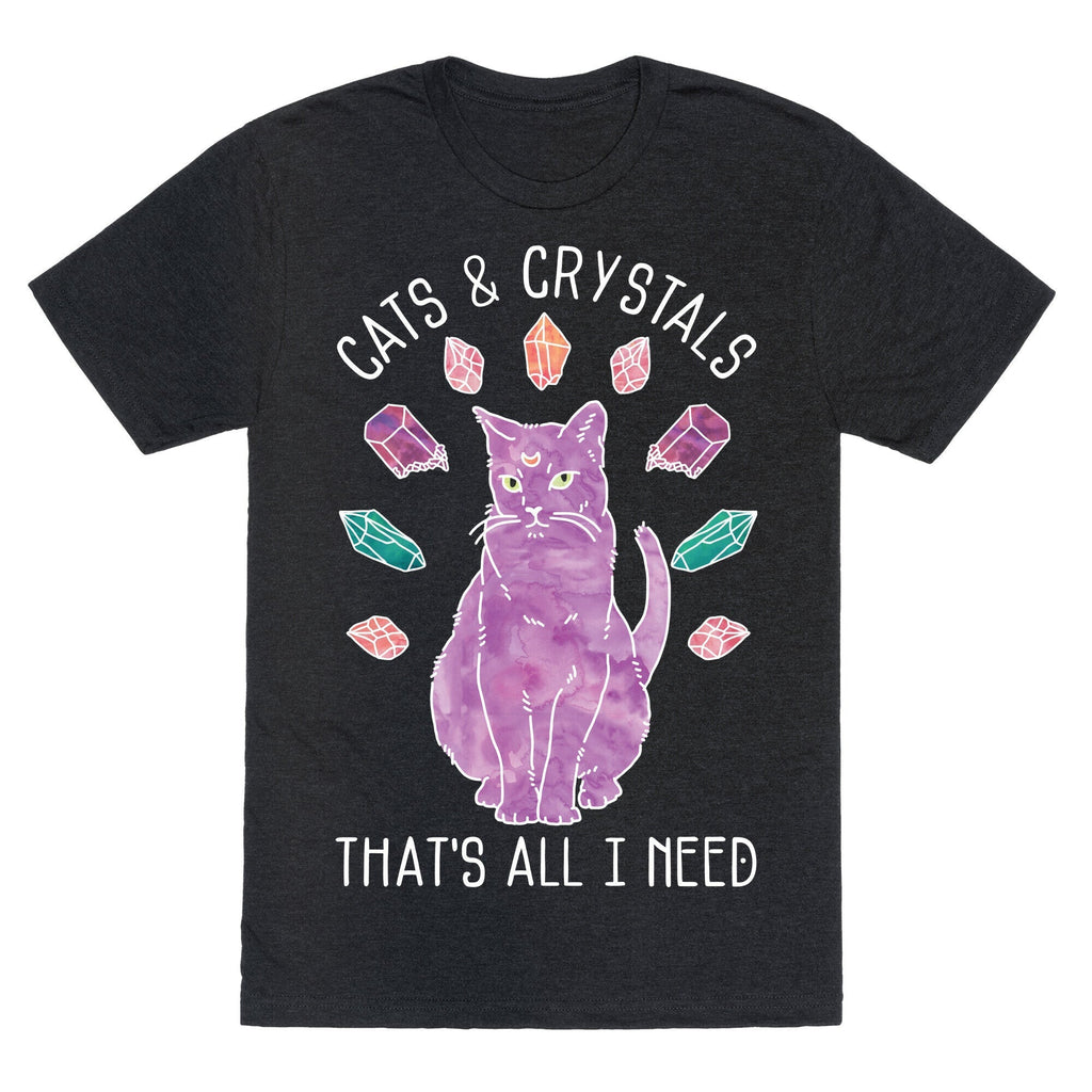 Cats and Crystals Unisex Triblend Tee Style001 Hoodie, Sweatshirt | CoreVibeTees.com (Image 1)
