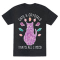 Cats and Crystals Unisex Triblend Tee Style001 Hoodie, Sweatshirt | CoreVibeTees.com (Image 1)