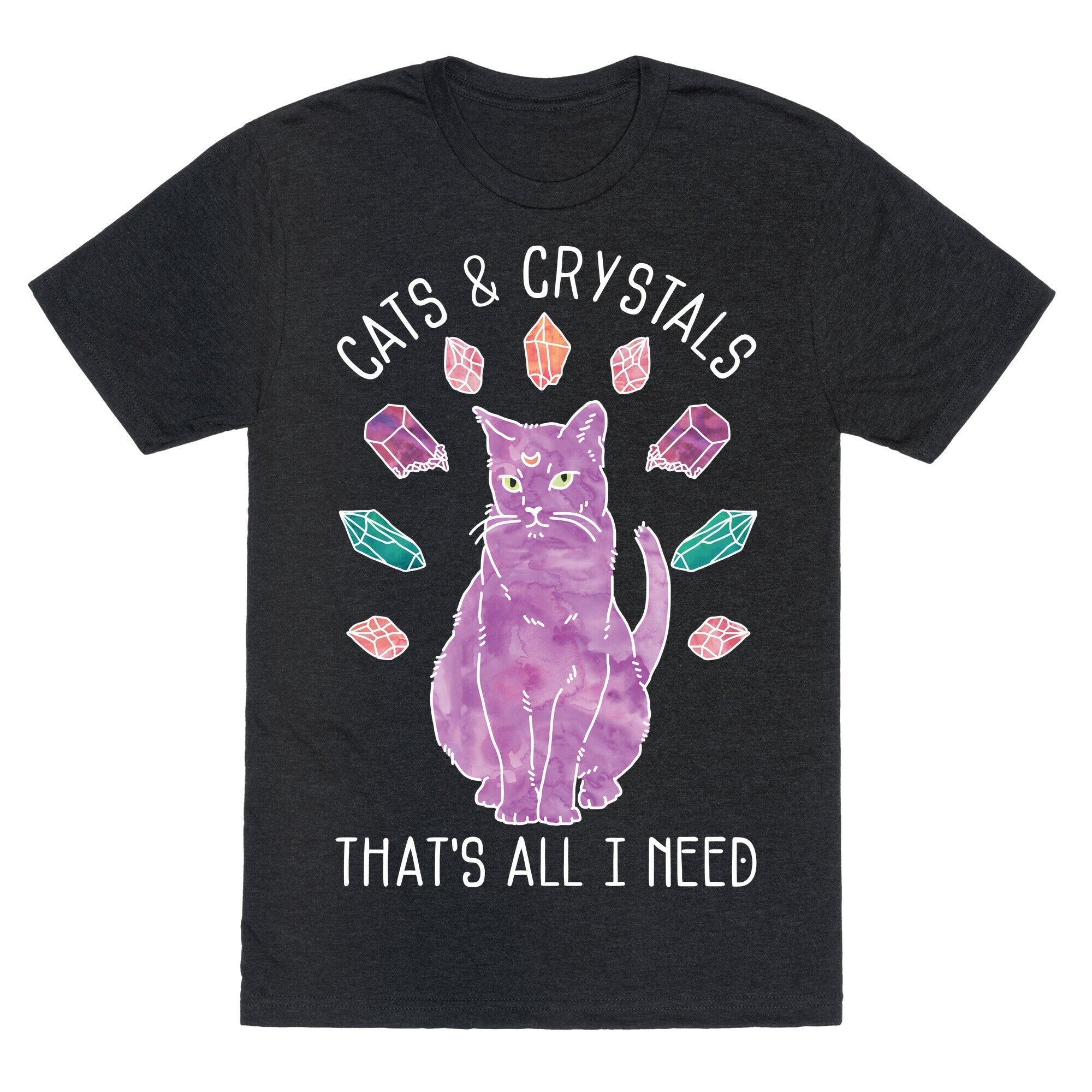 Cats and Crystals Unisex Triblend Tee Style001 Hoodie, Sweatshirt | CoreVibeTees.com (Image 1)