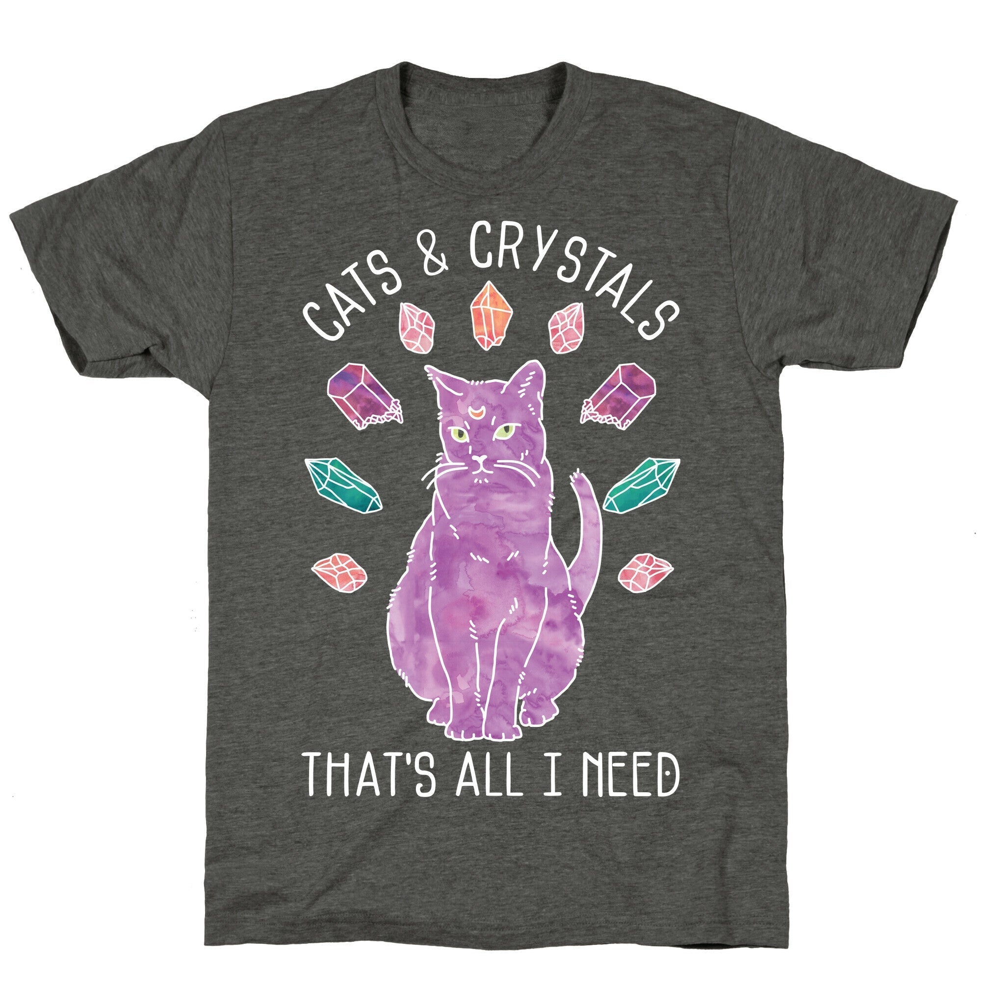 Cats and Crystals Unisex Triblend Tee Style001 Hoodie, Sweatshirt | CoreVibeTees.com (Image 3)