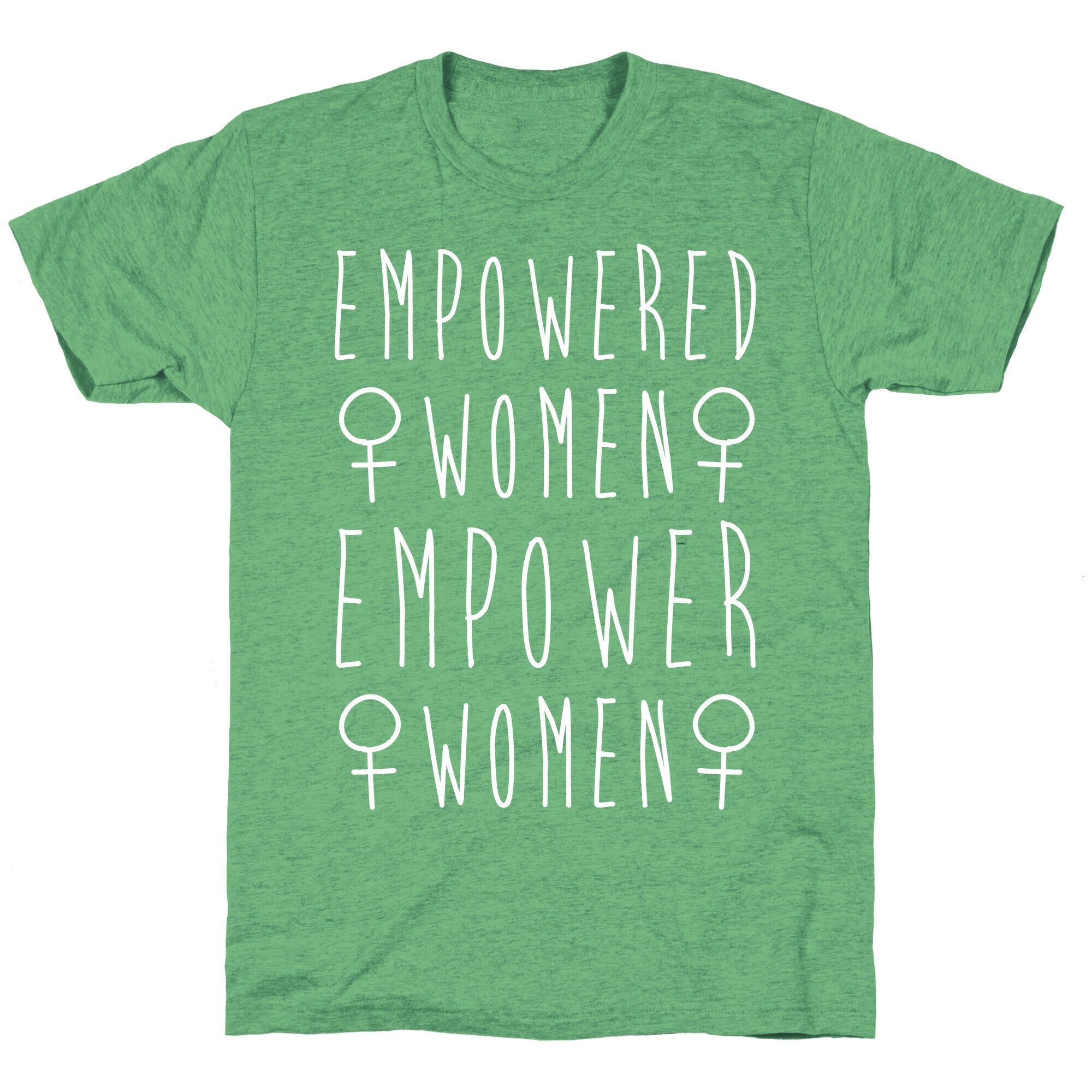 Empowered Women Empower Women White Print Unisex Triblend Tee Hoodie, Sweatshirt | CoreVibeTees.com (Image 2)