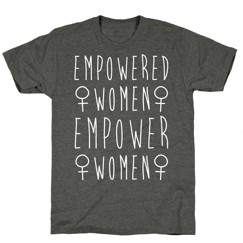 Empowered Women Empower Women White Print Unisex Triblend Tee Hoodie, Sweatshirt | CoreVibeTees.com (Image 3)