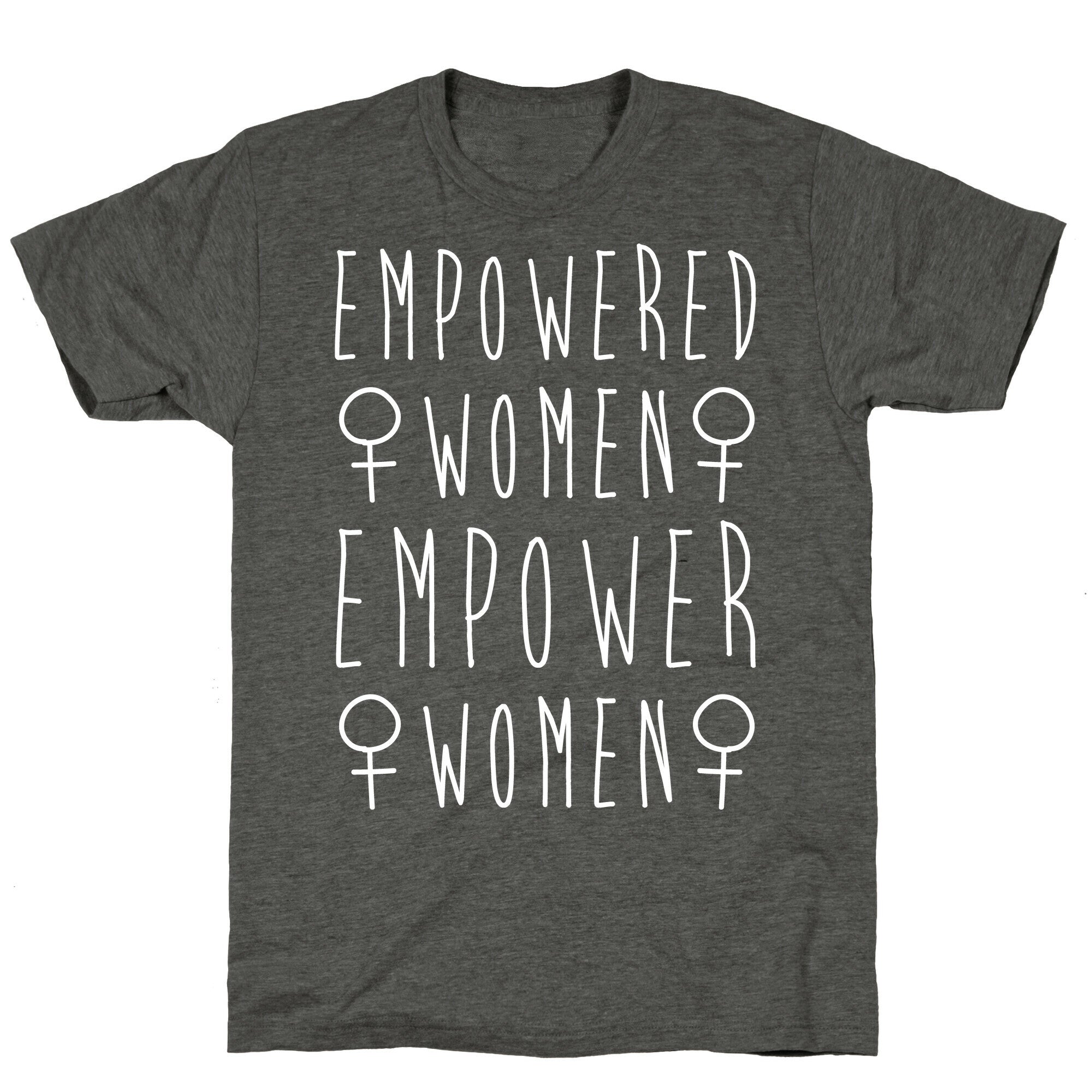Empowered Women Empower Women White Print Unisex Triblend Tee Hoodie, Sweatshirt | CoreVibeTees.com (Image 3)