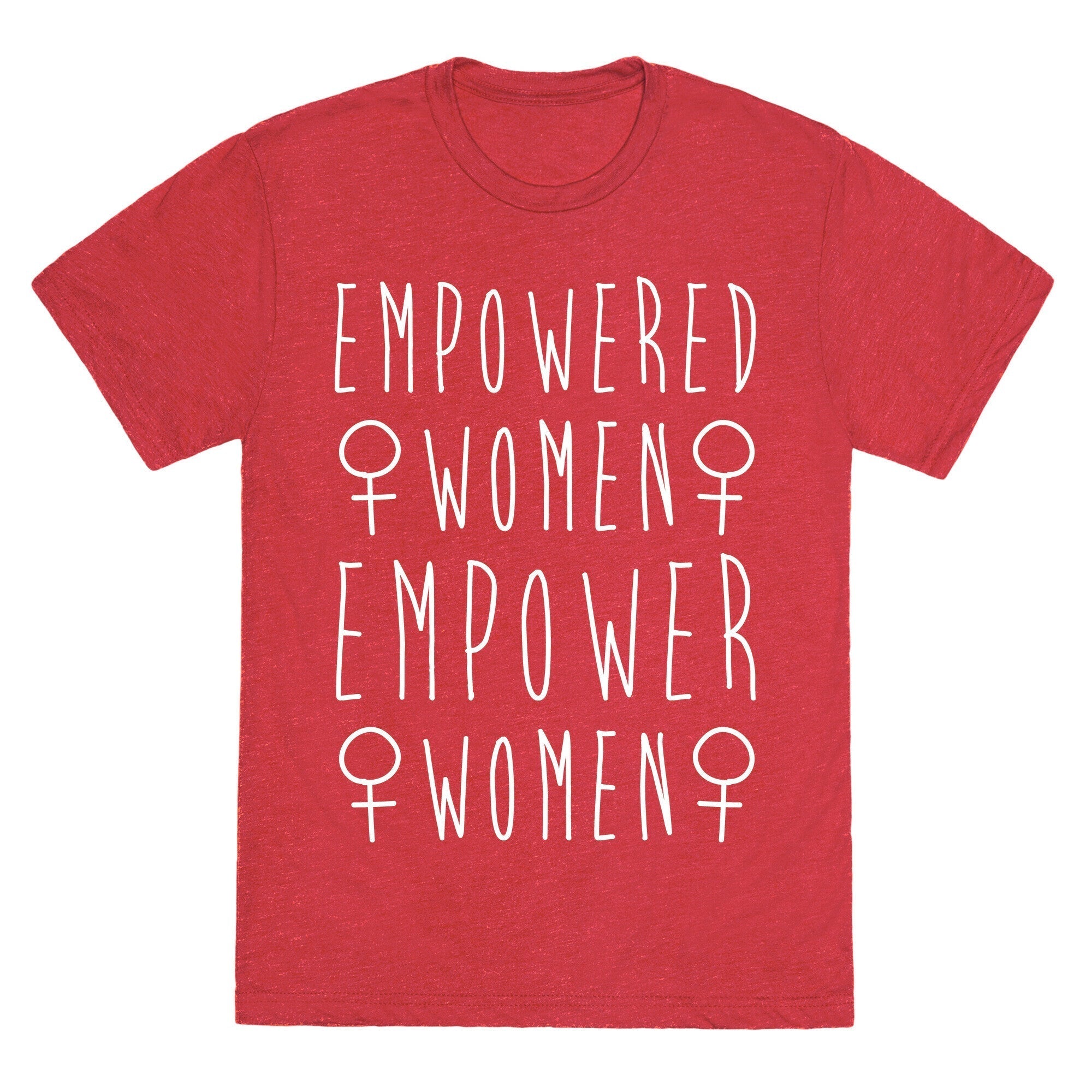 Empowered Women Empower Women White Print Unisex Triblend Tee Hoodie, Sweatshirt | CoreVibeTees.com (Image 4)