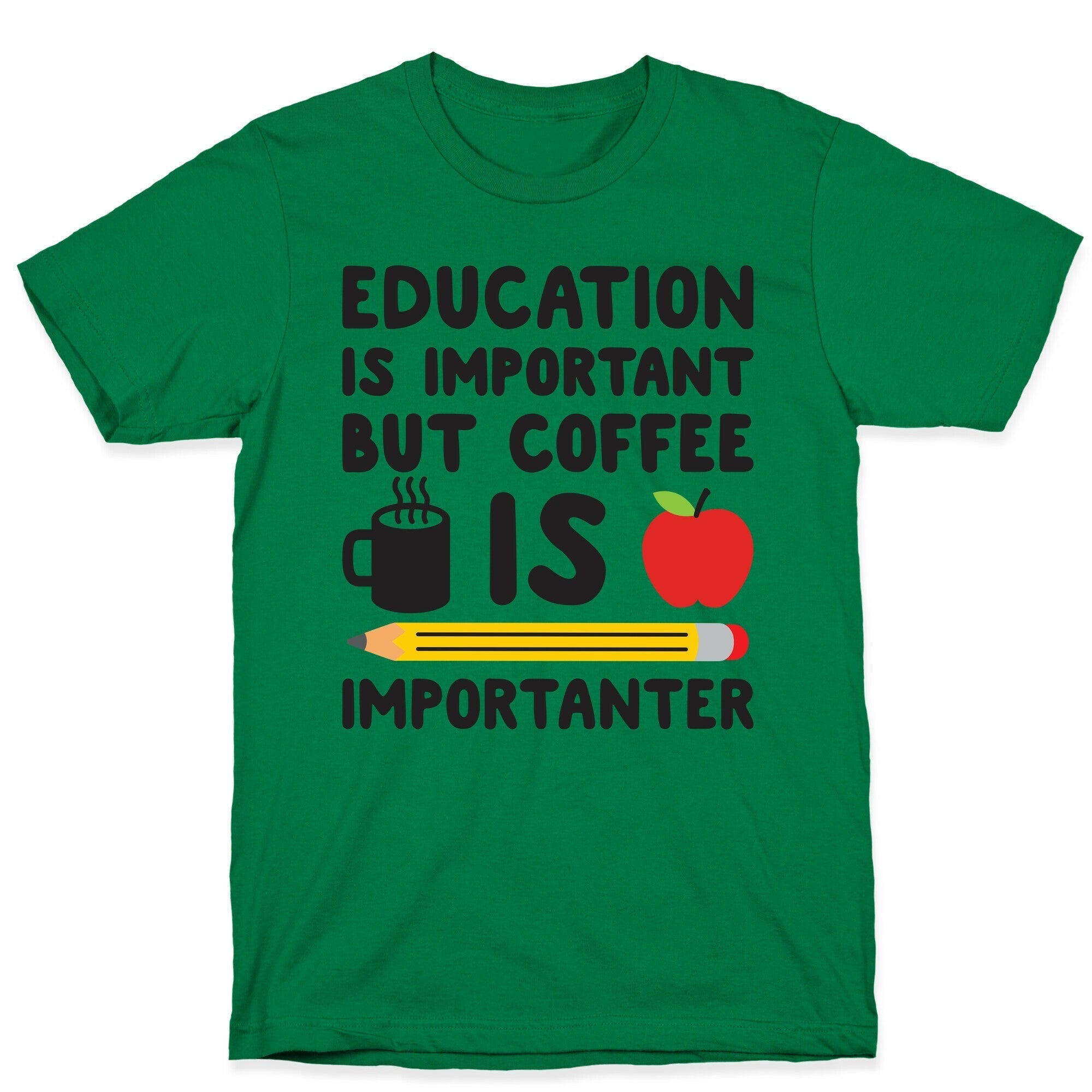 Education Is Important But Coffee Is Importanter T-Shirt Hoodie, Sweatshirt | CoreVibeTees.com (Image 4)