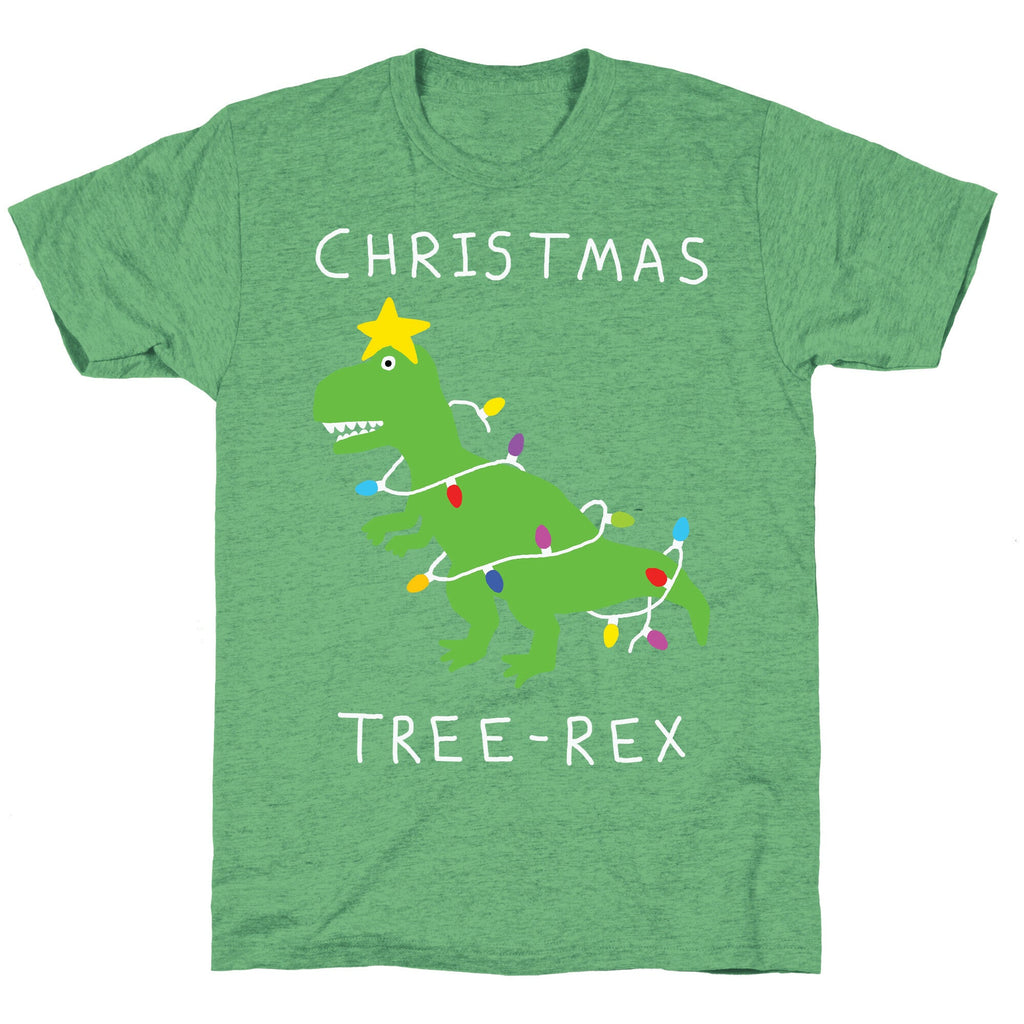 Christmas Tree Rex Unisex Triblend Tee Hoodie, Sweatshirt | CoreVibeTees.com (Image 2)