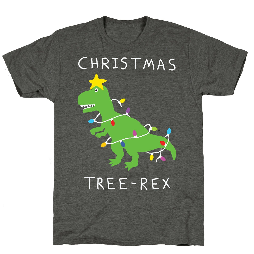 Christmas Tree Rex Unisex Triblend Tee Hoodie, Sweatshirt | CoreVibeTees.com (Image 3)