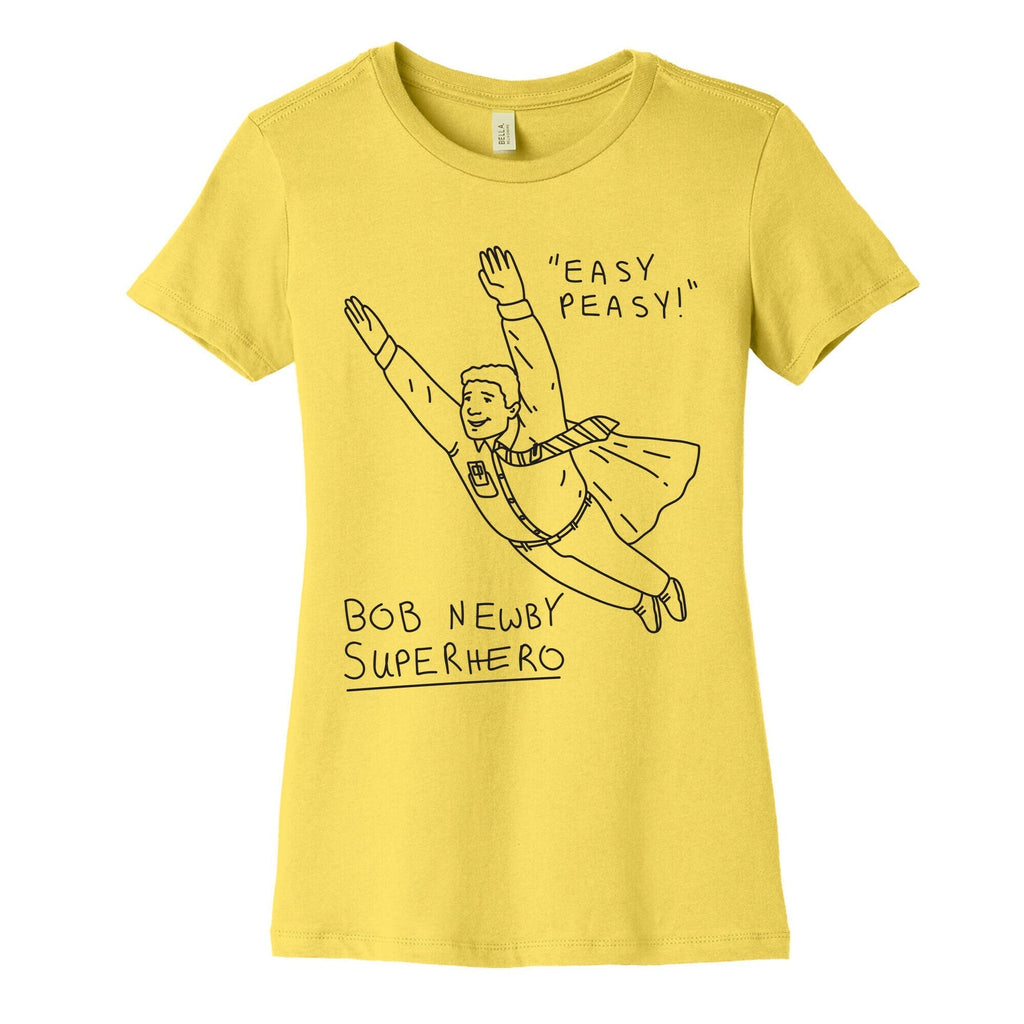 Bob Newby Superhero Women's Cotton Tee Hoodie, Sweatshirt | CoreVibeTees.com (Image 3)