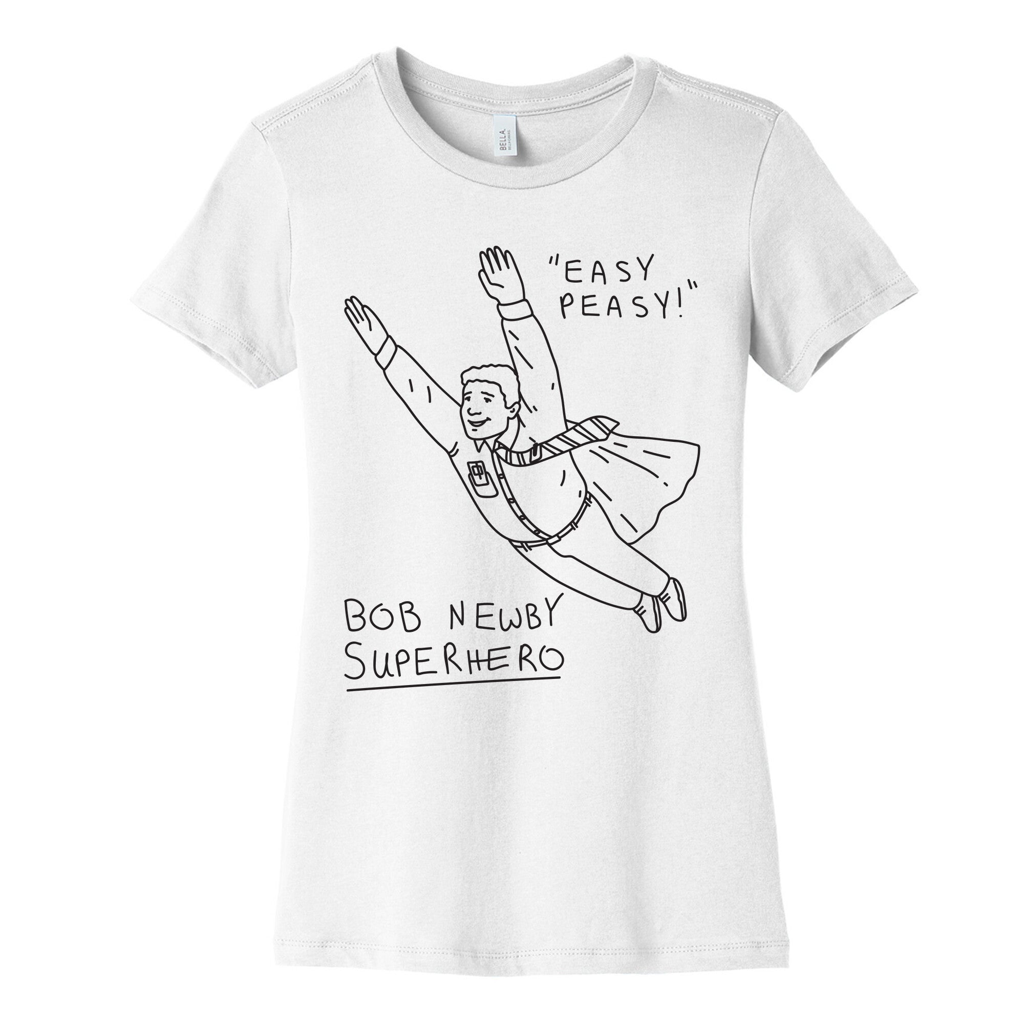 Bob Newby Superhero Women's Cotton Tee Hoodie, Sweatshirt | CoreVibeTees.com (Image 4)