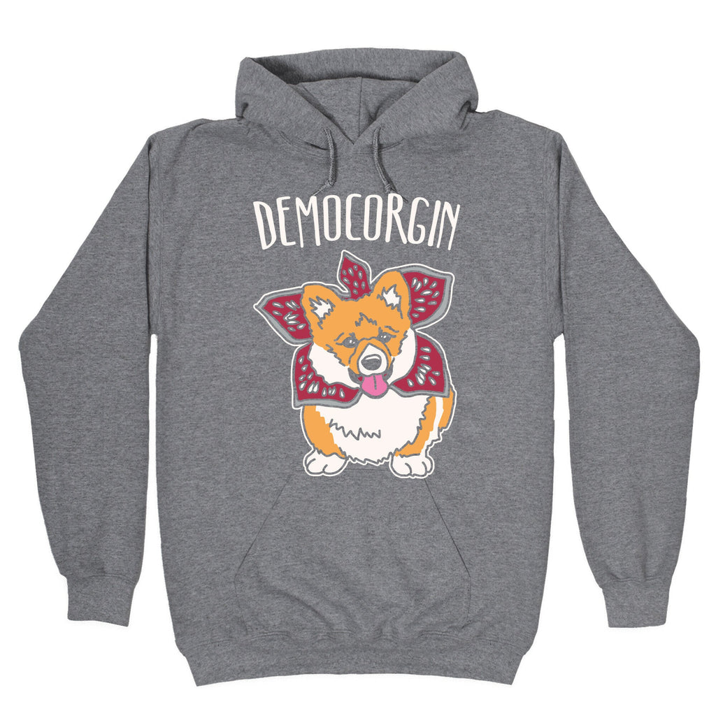 Democorgin Parody White Print Hoodie T-Shirts, Sweatshirt | CoreVibeTees.com (Image 1)