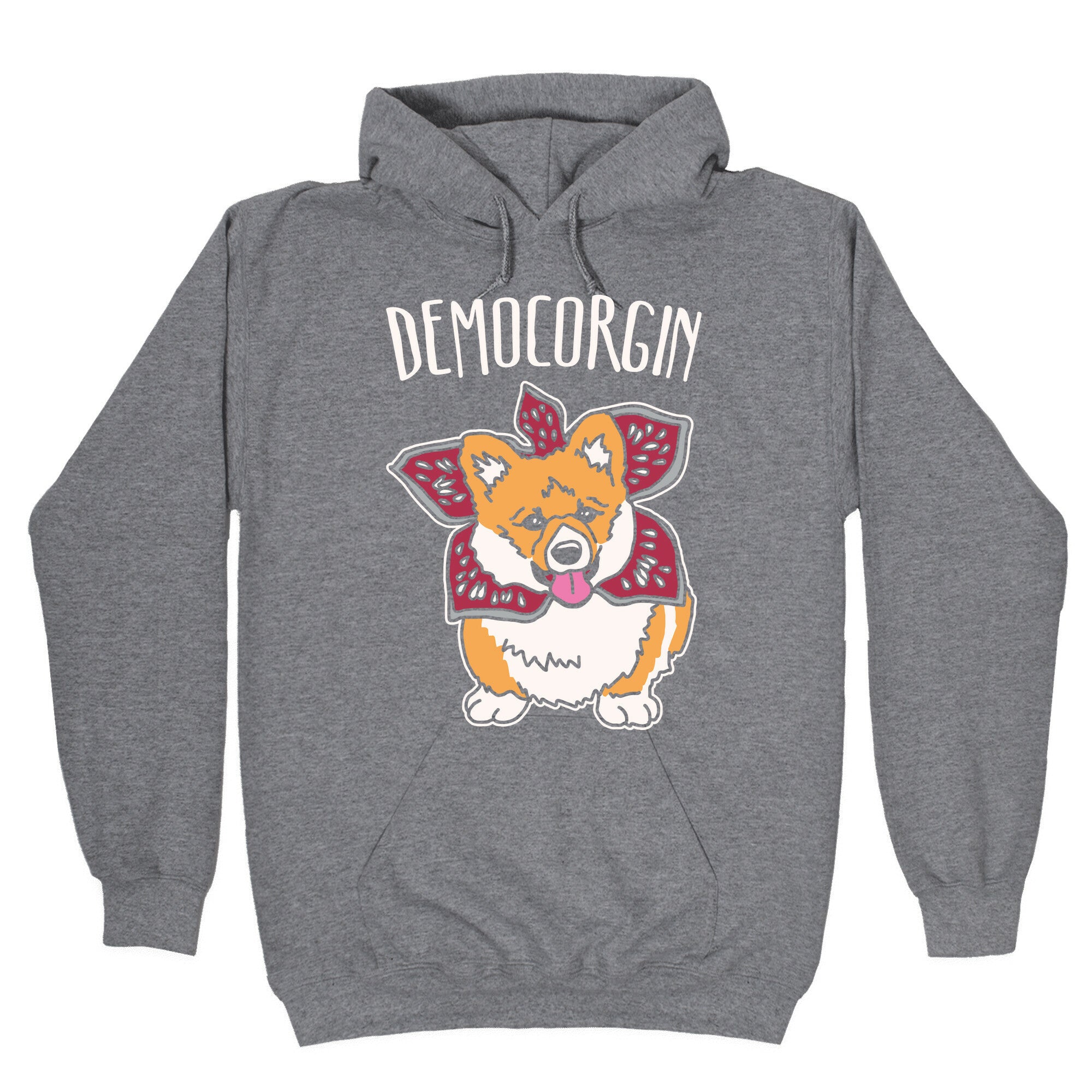 Democorgin Parody White Print Hoodie T-Shirts, Sweatshirt | CoreVibeTees.com (Image 1)