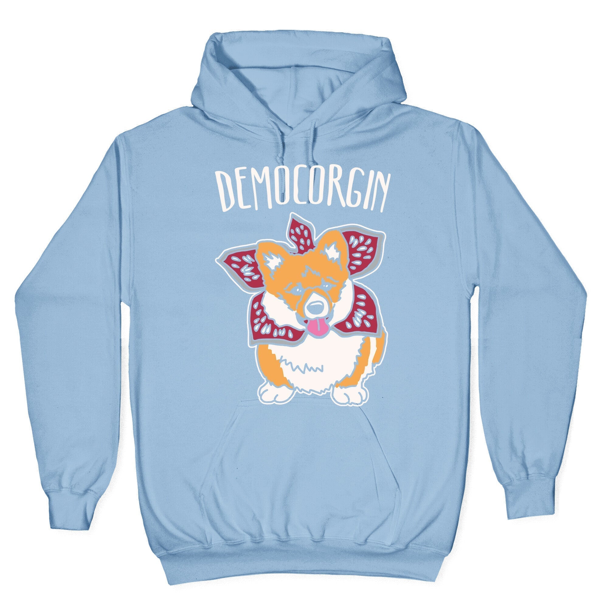 Democorgin Parody White Print Hoodie T-Shirts, Sweatshirt | CoreVibeTees.com (Image 4)