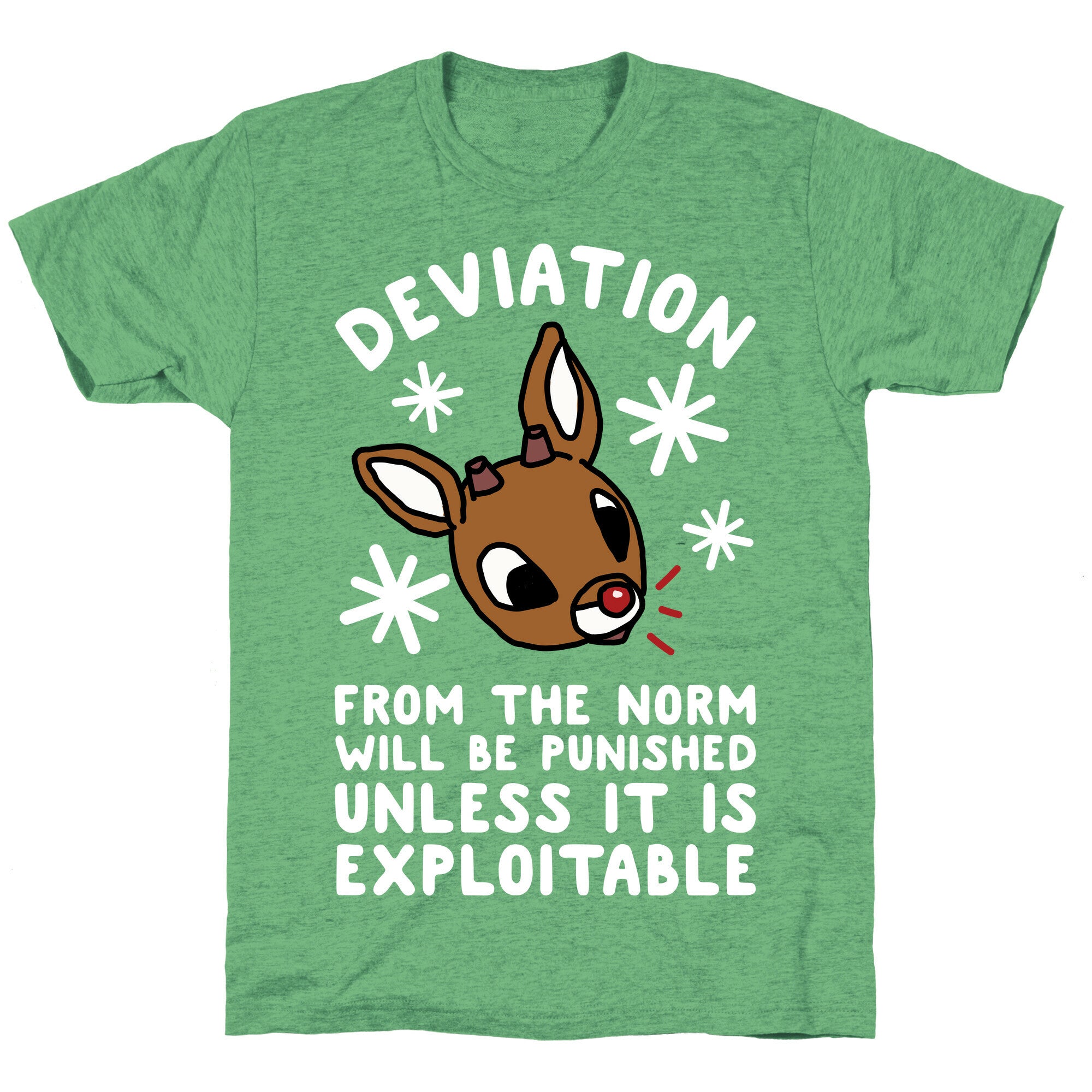 Deviation Rudolf Unisex Triblend Tee Hoodie, Sweatshirt | CoreVibeTees.com (Image 2)