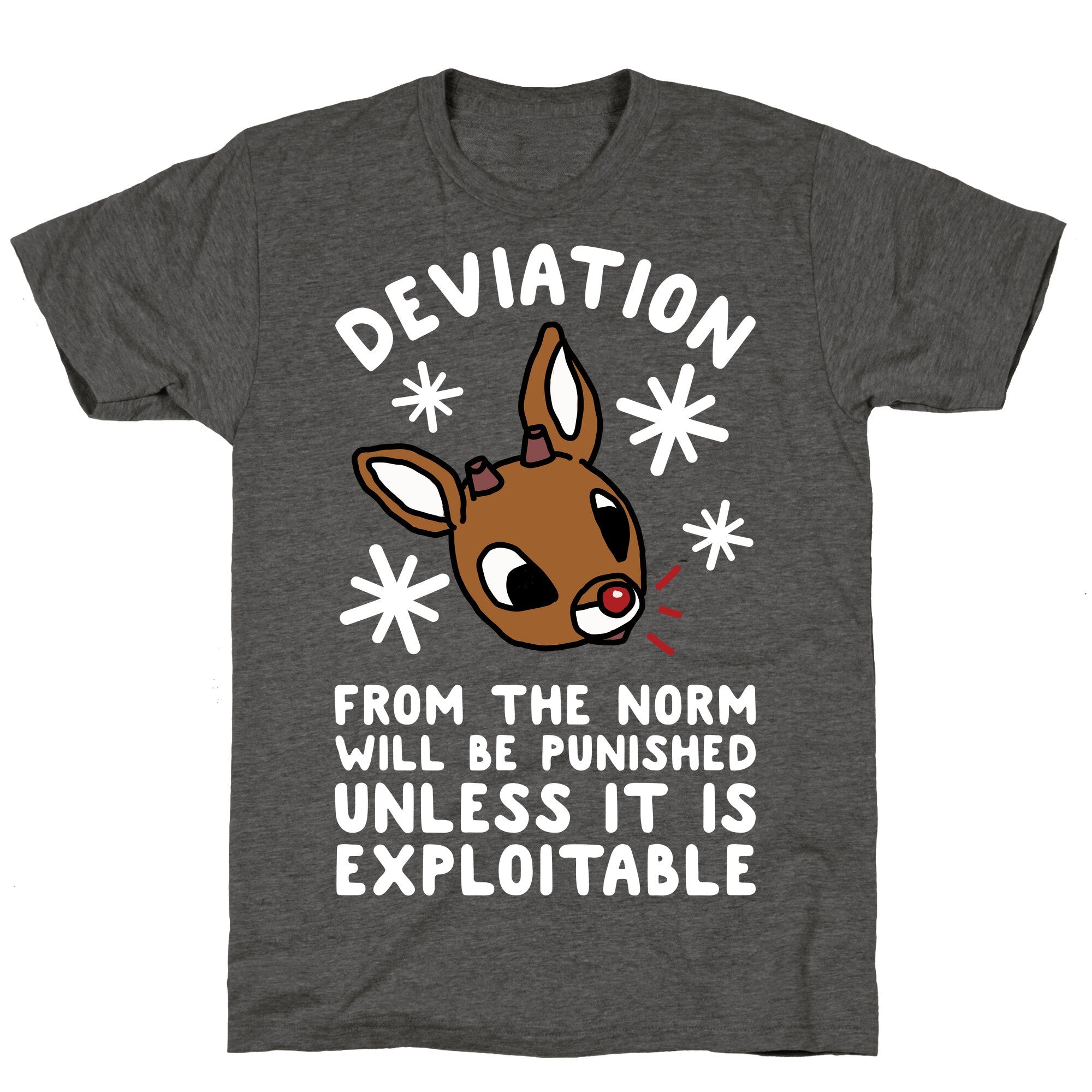 Deviation Rudolf Unisex Triblend Tee Hoodie, Sweatshirt | CoreVibeTees.com (Image 3)