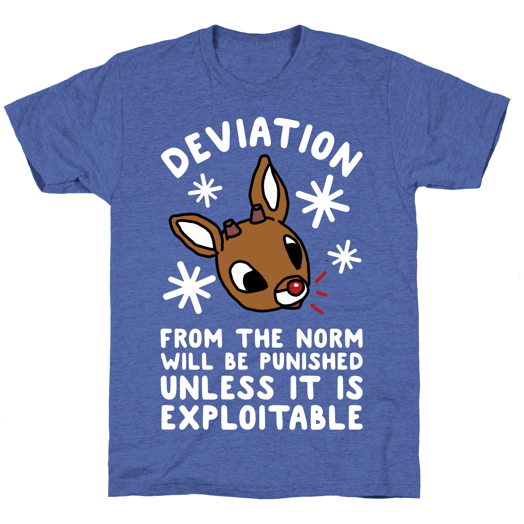 Deviation Rudolf Unisex Triblend Tee Hoodie, Sweatshirt | CoreVibeTees.com (Image 5)
