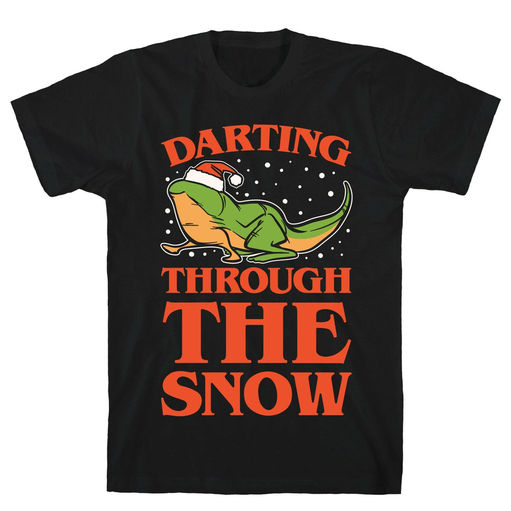 Darting Through The Snow Parody White Print T-Shirt Hoodie, Sweatshirt | CoreVibeTees.com (Image 1)