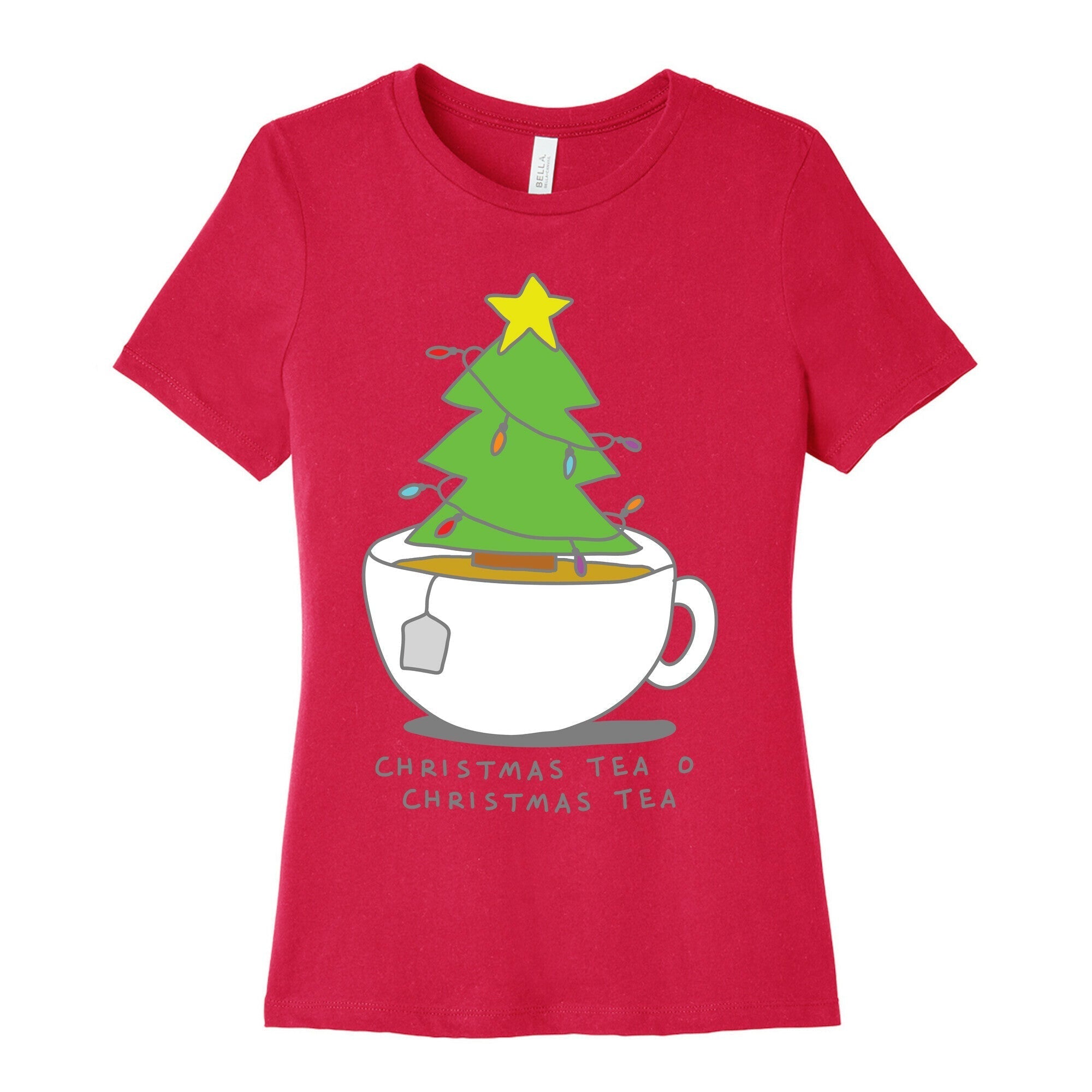 Christmas Tea O Christmas Tea Women's Cotton Tee Hoodie, Sweatshirt | CoreVibeTees.com (Image 2)